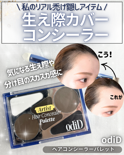 ヘアコンシーラーパレット&アーティスト デュアルブラシ/odiD/その他スタイリングを使ったクチコミ(1枚目)