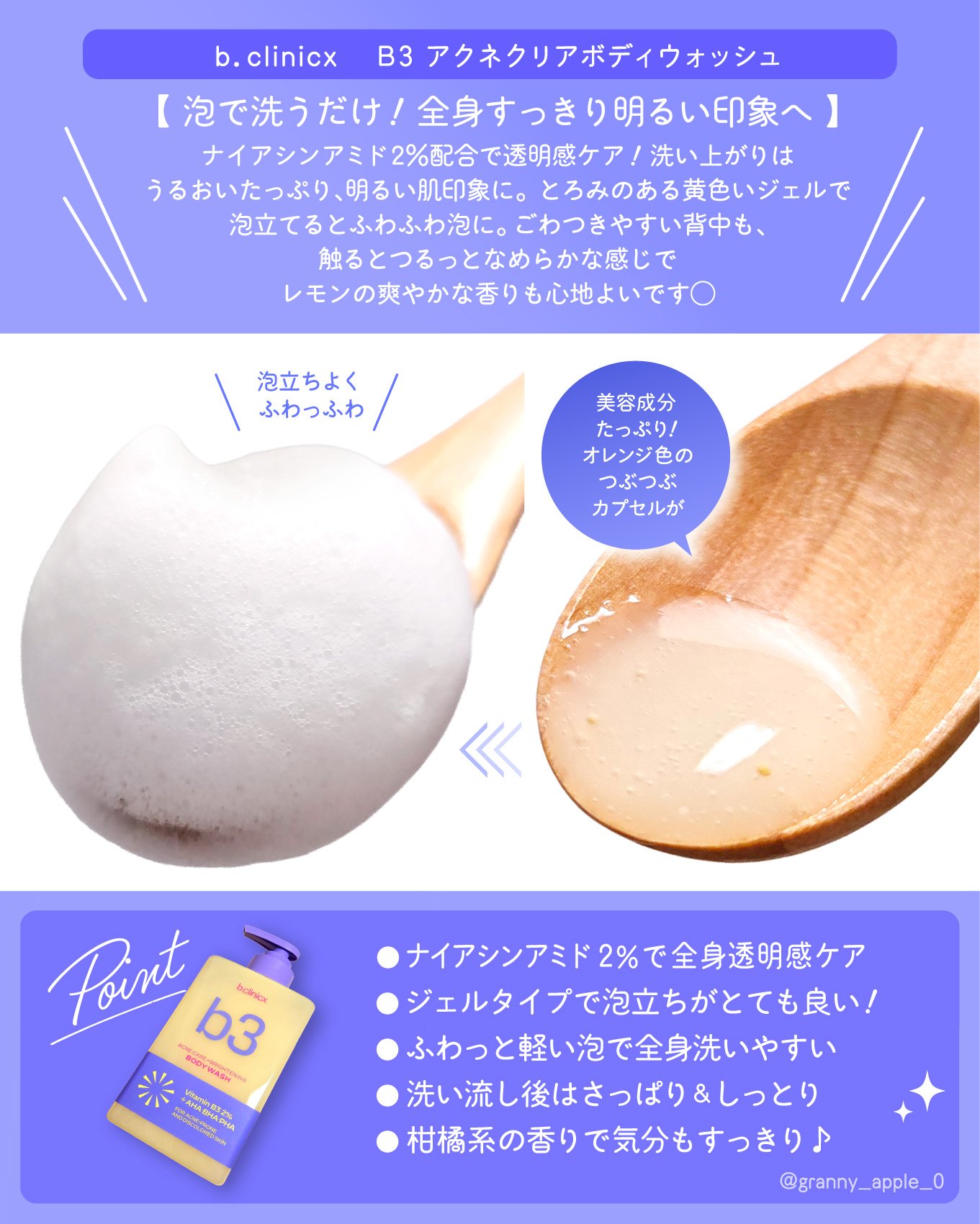 ナイアシンアミド 5% ボディローション/b.clinicx/ボディローションを使ったクチコミ（3枚目）