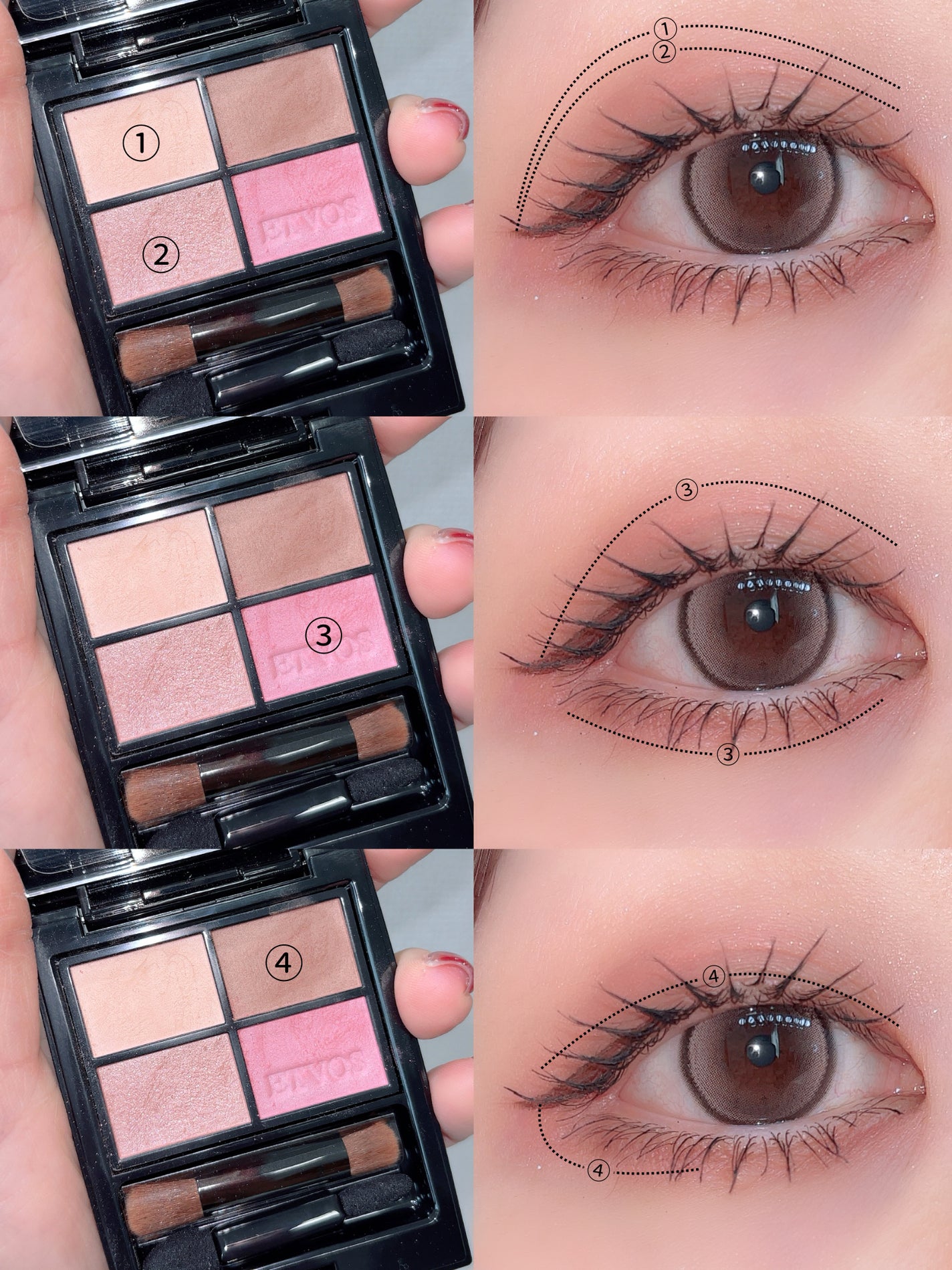 ミネラルクラッシィシャドー/エトヴォス/アイシャドウパレットを使ったクチコミ(3枚目)