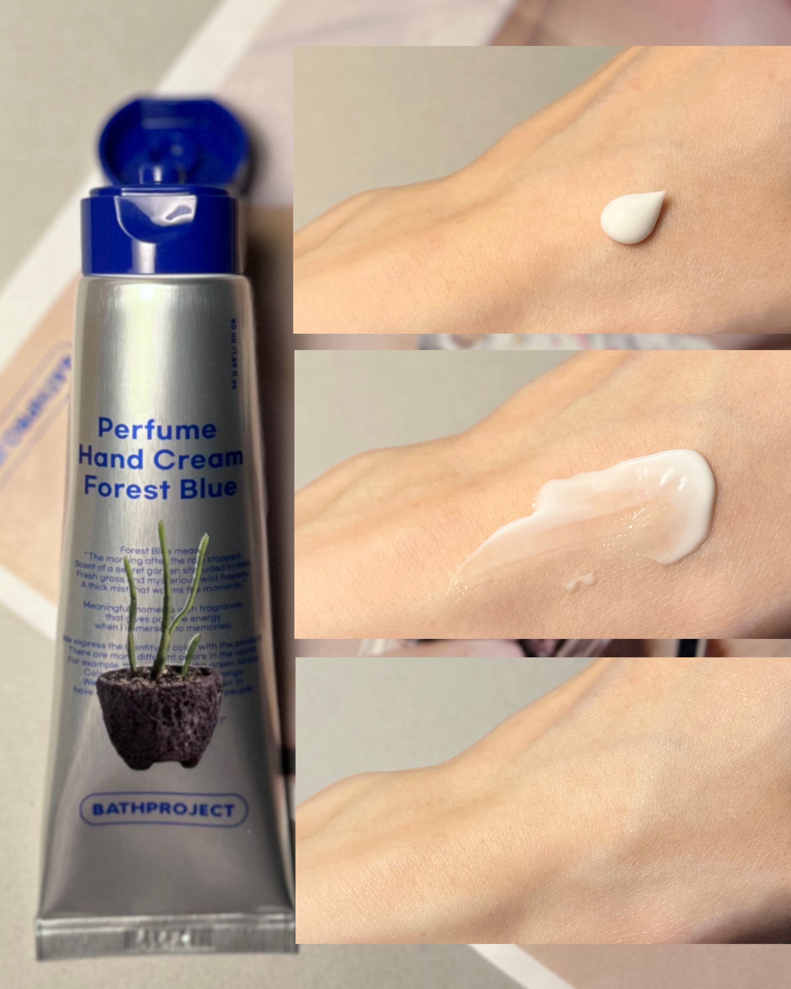 パフュームハンドクリーム フォレストブルー/BATH PROJECT/ハンドクリームを使ったクチコミ（3枚目）