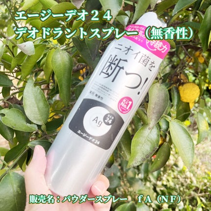デオドラントスプレー(無香性)/エージーデオ24/デオドラント・制汗剤を使ったクチコミ(1枚目)
