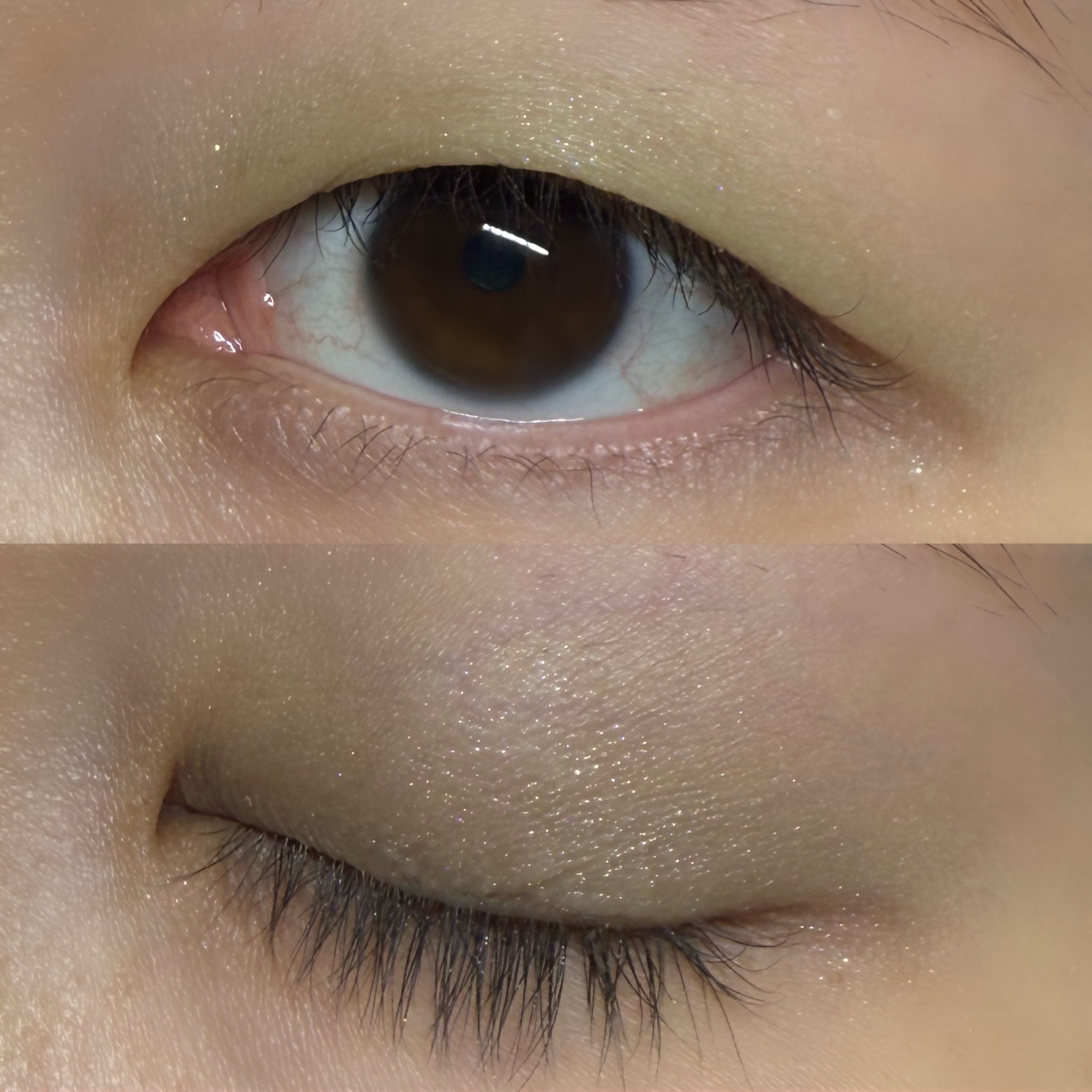 ニュアンスカラー シャドウ pistachio green(WEB限定色)/BABYMEE/単色アイシャドウを使ったクチコミ（2枚目）