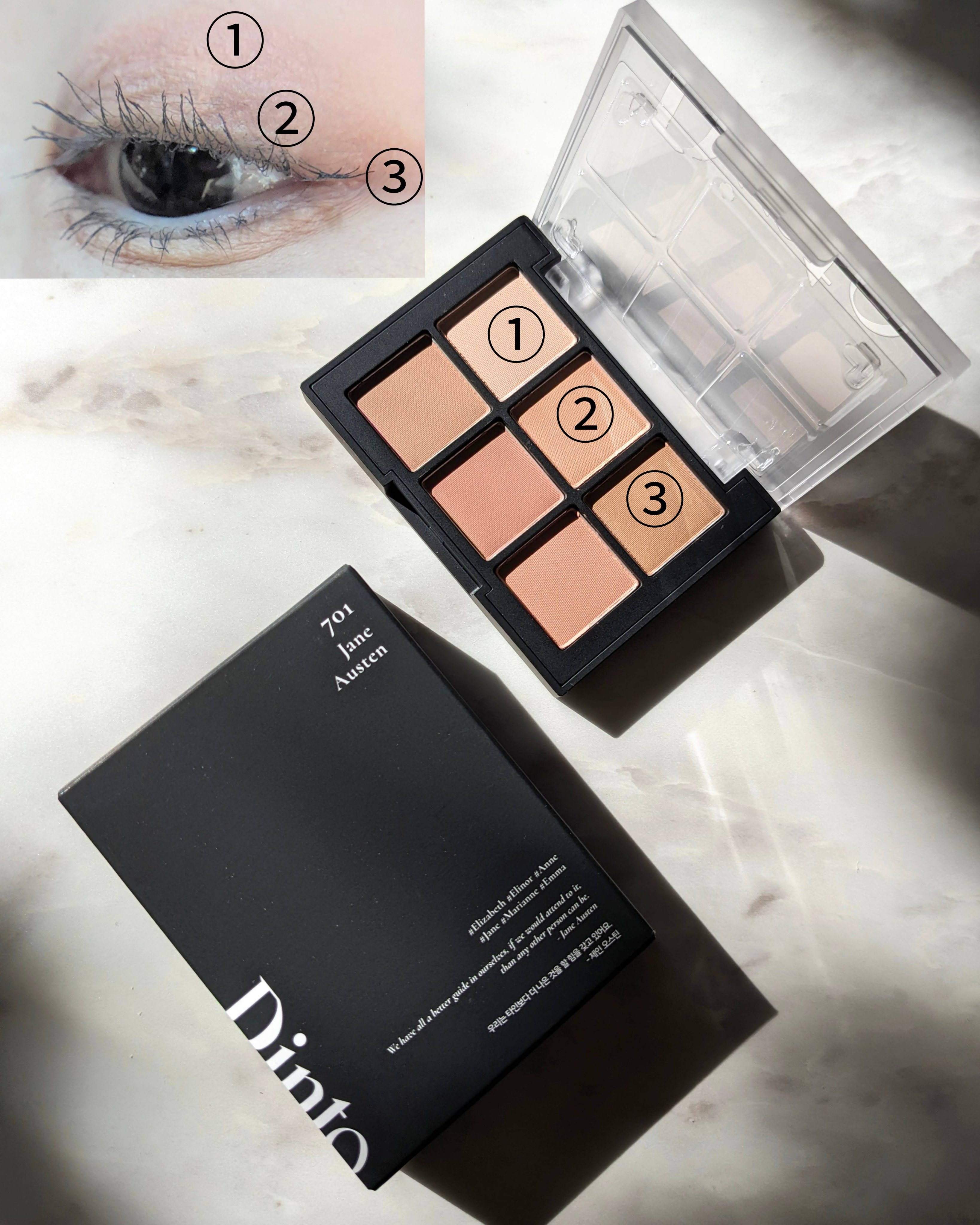 ブラーフィニシュシャドウパレット/Dinto/アイシャドウパレットを使ったクチコミ（1枚目）