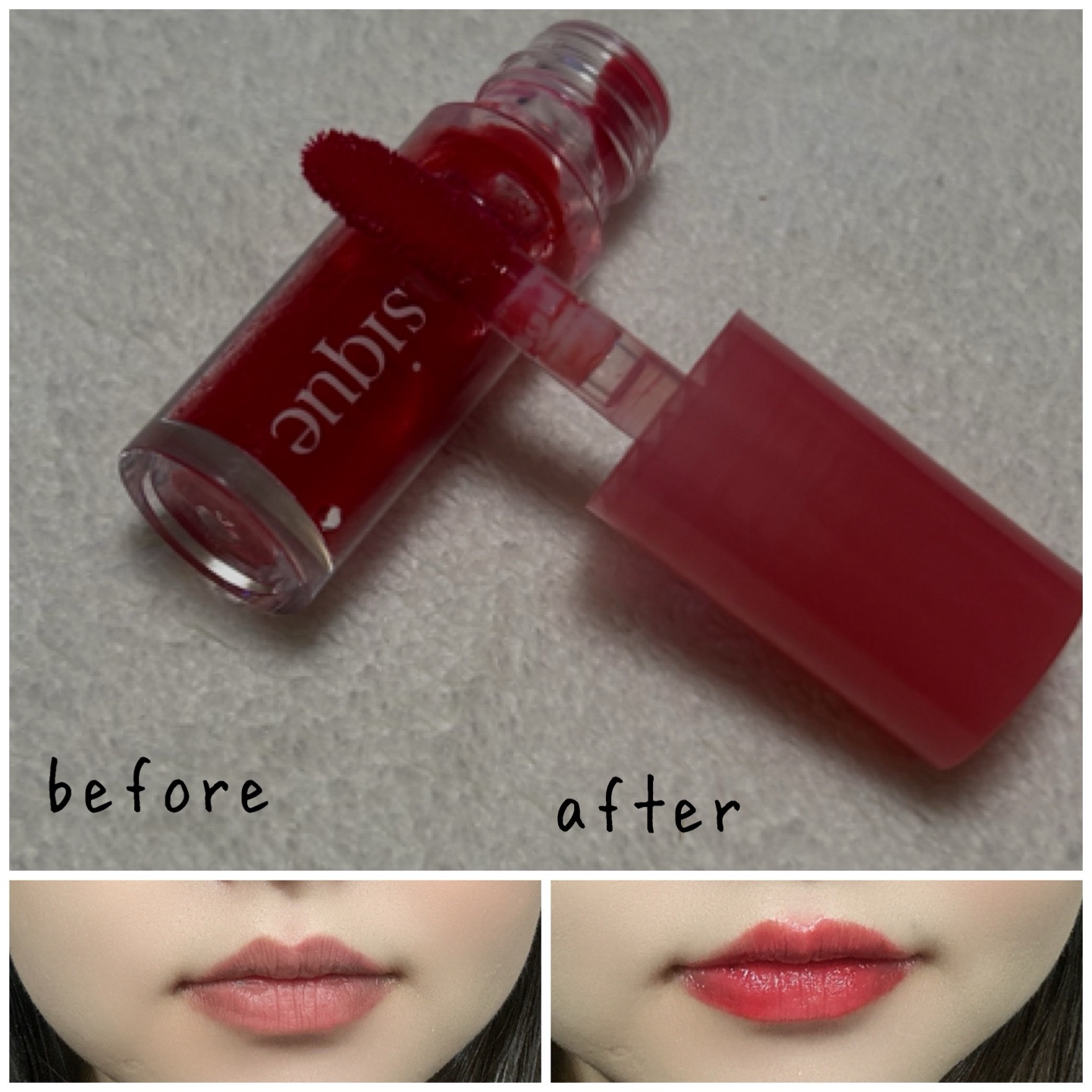 ジューシーデュイティント/dasique/リップティントを使ったクチコミ（3枚目）