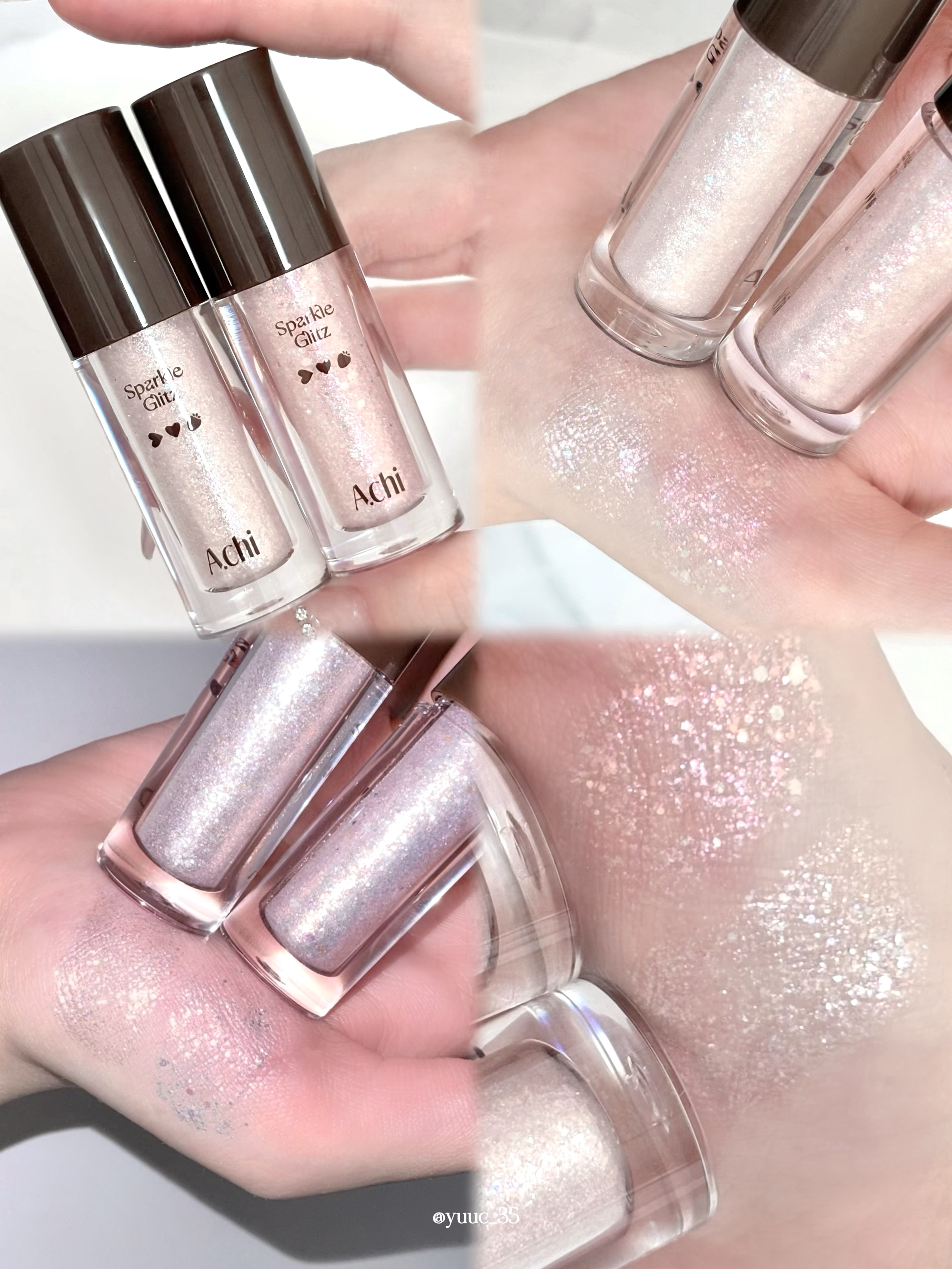 スパークルグリッツ/A.chi/グリッターを使ったクチコミ（1枚目）