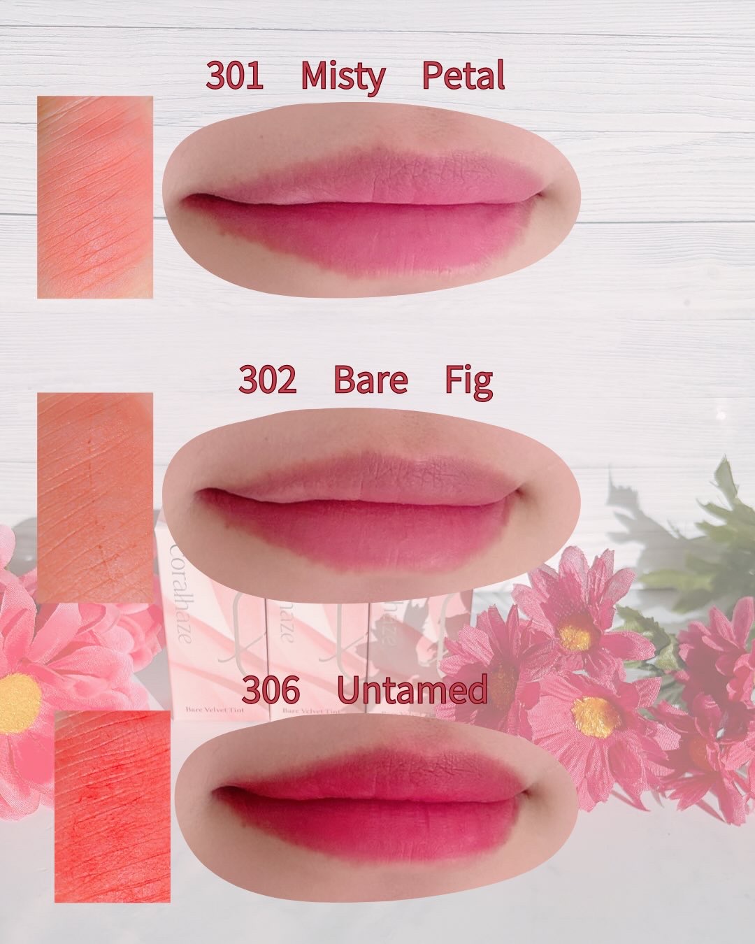 ベア ベルベット ティント/Coralhaze/リップティントを使ったクチコミ（3枚目）