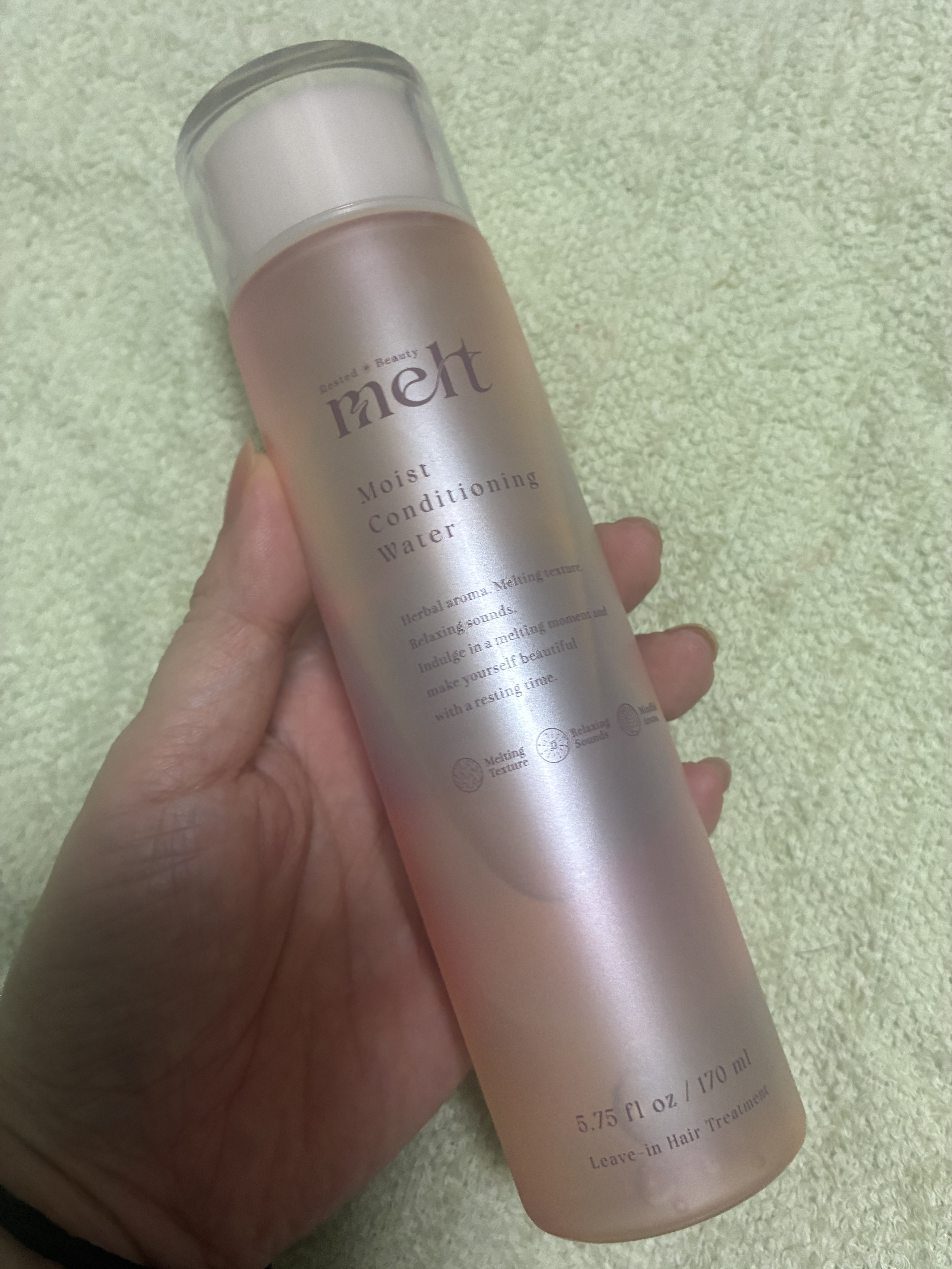 メルト モイストコンディショニングウォーター ミニサイズ 30mL/melt/アウトバストリートメントを使ったクチコミ（1枚目）