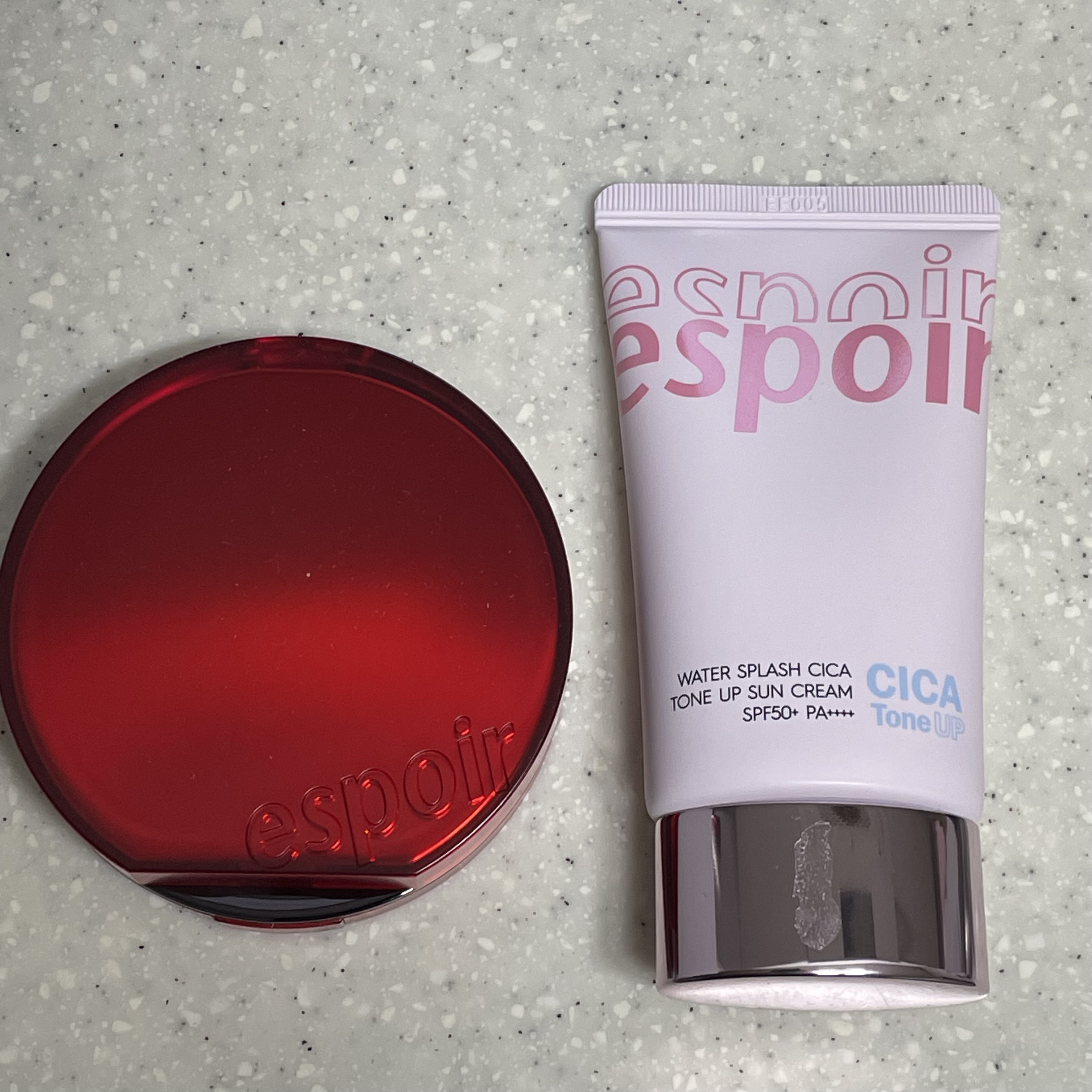 ウォータースプラッシュシカトーンアップクリーム/espoir/化粧下地を使ったクチコミ（1枚目）