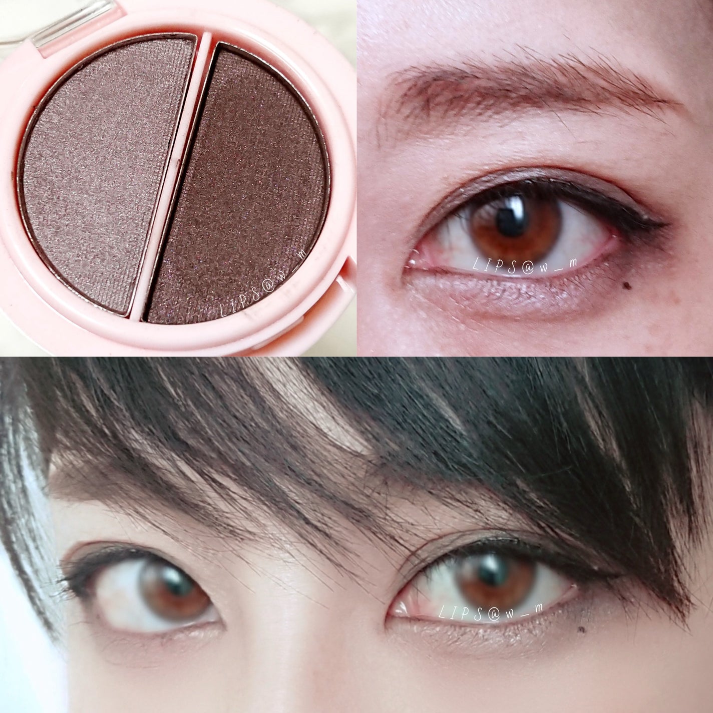 パウダーアイシャドウ ブルーミングキティ/DAISO/アイシャドウパレットを使ったクチコミ(1枚目)