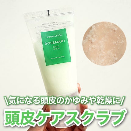 ローズマリー スカルプ スクラブ/AROMATICA/ヘッドスクラブを使ったクチコミ(1枚目)