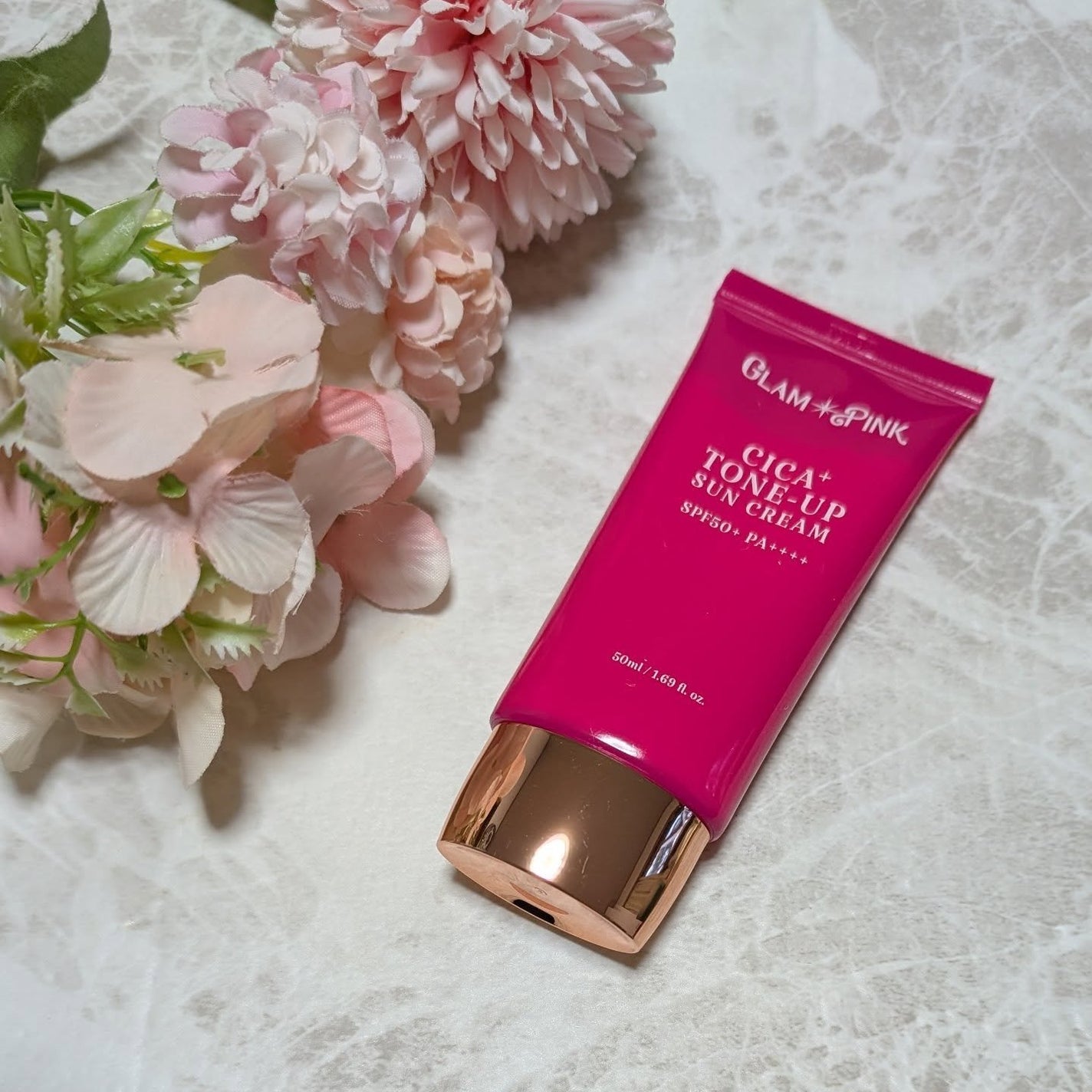 シカプラス トーンアップ サンスクリーン/Glam Pink/日焼け止めクリームを使ったクチコミ(3枚目)