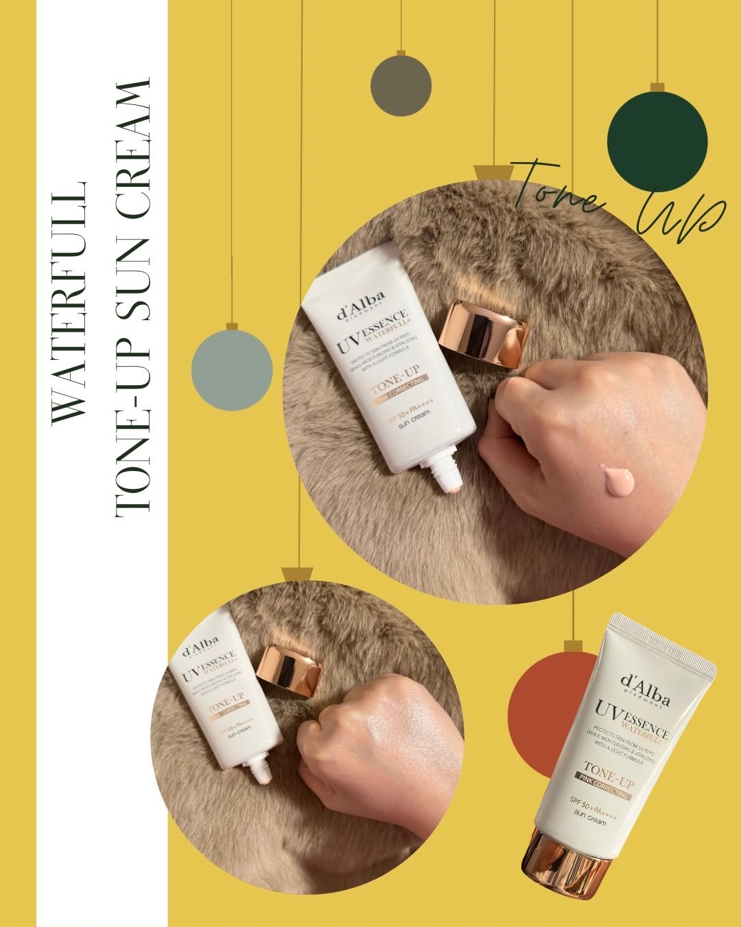 ウォータフルトーンアップサンクリーム/ダルバ/日焼け止めクリームを使ったクチコミ（2枚目）