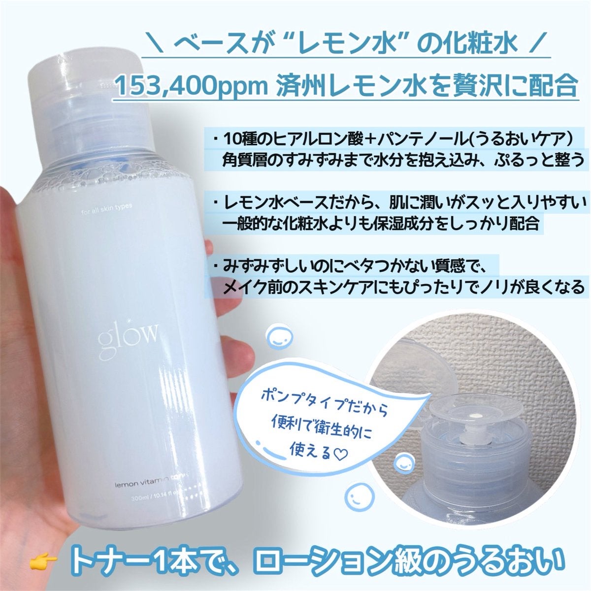 レモンビタミントナー/glow/化粧水を使ったクチコミ（2枚目）