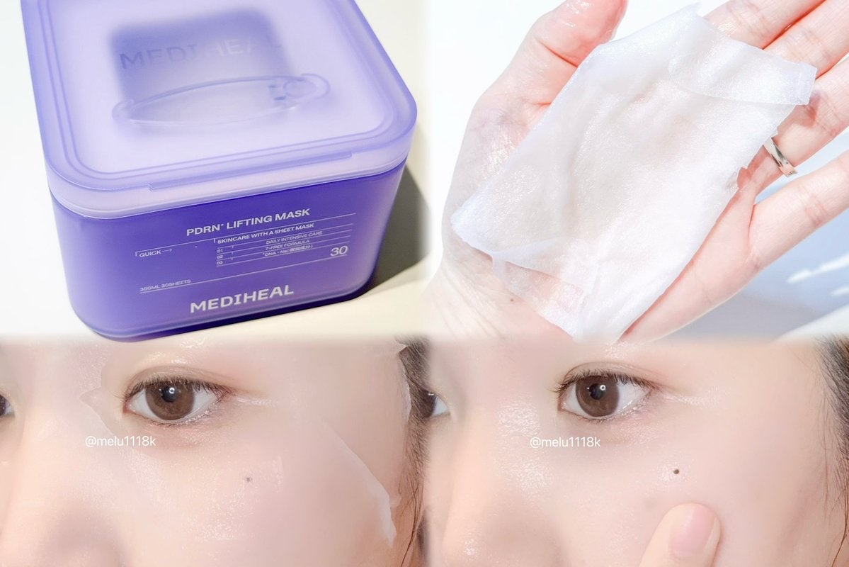 MEDIHEAL 
PDRN リフティングマスク
冬の乾燥対策に良さそうで
Qoo10でも人気らしい🤭🤍
コスパが良いのも嬉しいポイント.ᐟ
薄くふわふわの肌触り良いシートで
大判しっかり密着してくれる✧*｡
さっぱりしつつもっちり肌に