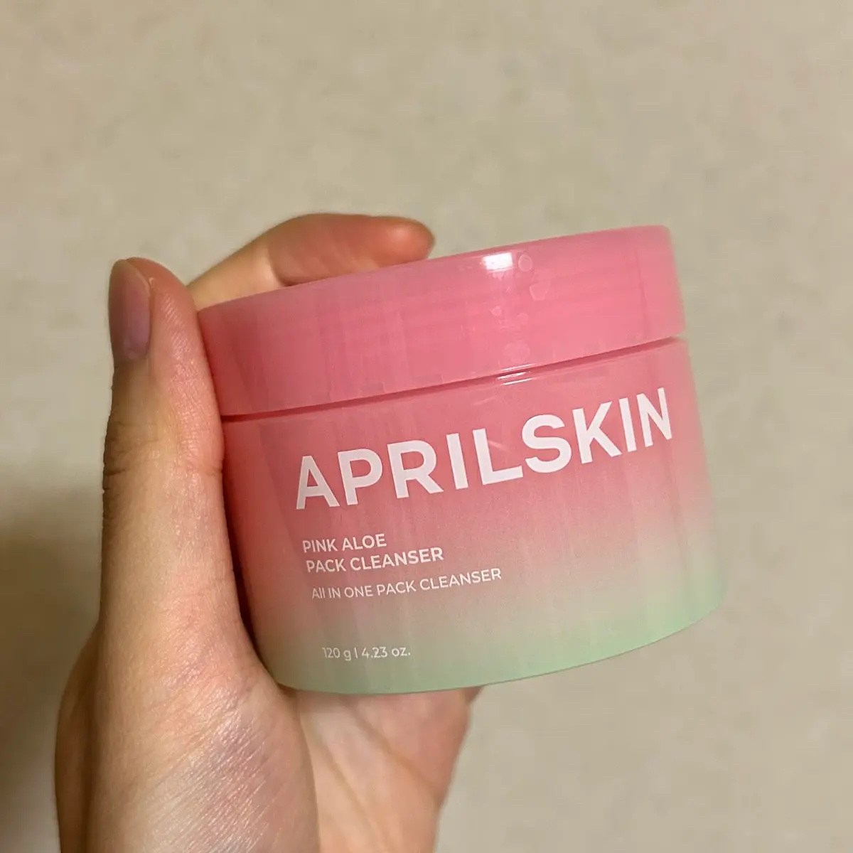 ピンクアロエメレンゲクレンザー/APRILSKIN/その他洗顔料を使ったクチコミ（1枚目）