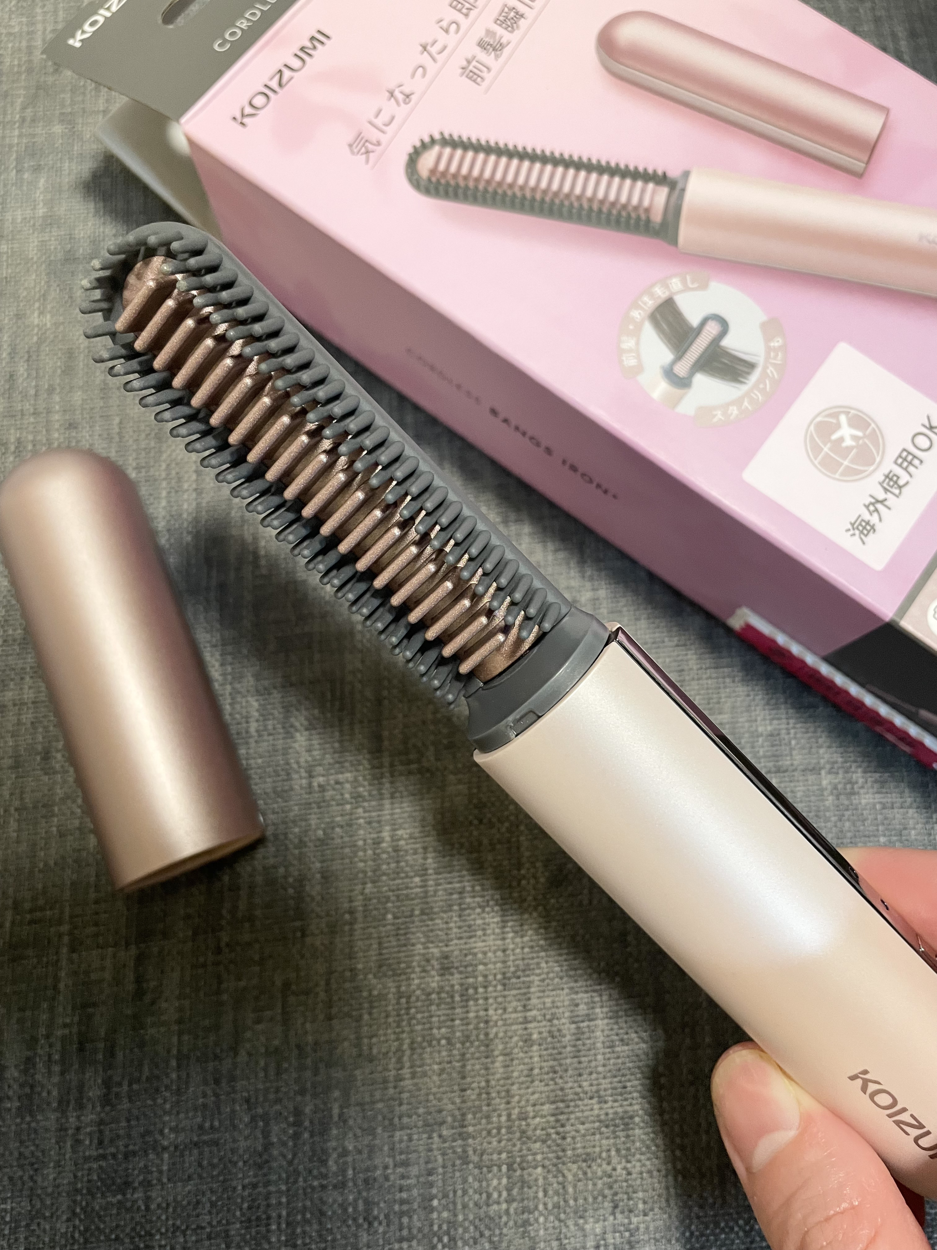 コードレス前髪アイロンプラス KHR-6430/KOIZUMI/ヒートブラシを使ったクチコミ（2枚目）