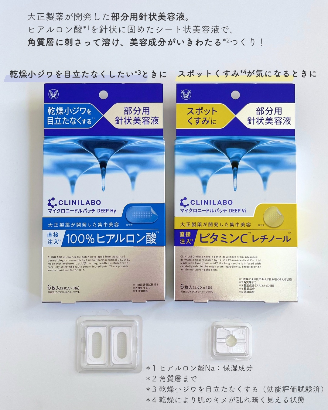 クリニラボ マイクロニードルパッチ ディープ-Hy/大正製薬/シートマスク・パックを使ったクチコミ（2枚目）