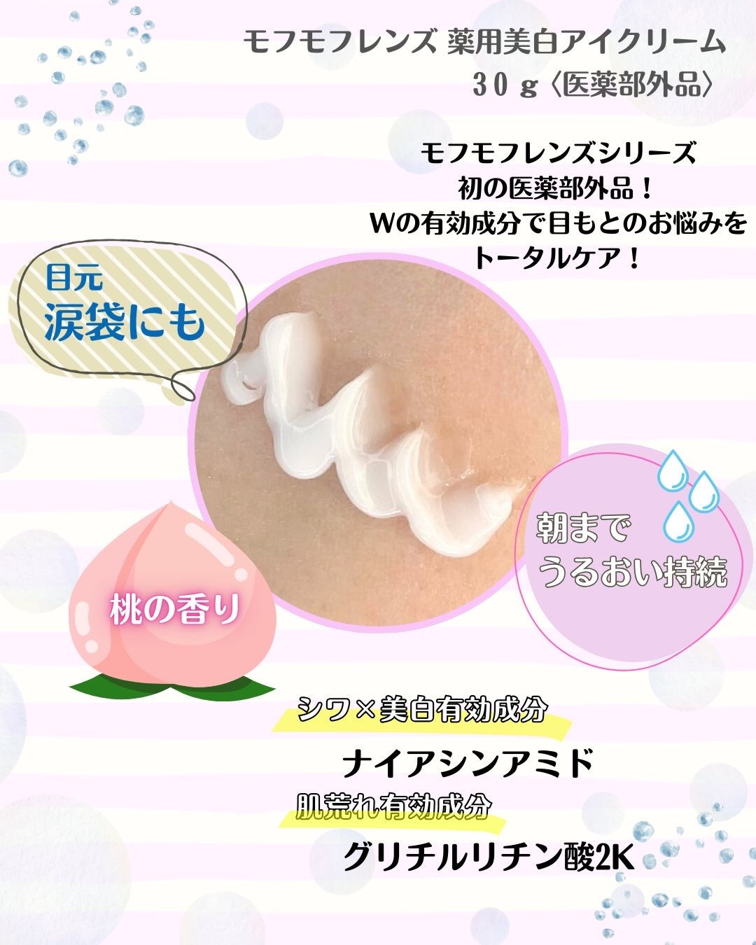 モフモフレンズ 薬用美白アイクリーム/明色/アイケア・アイクリームを使ったクチコミ(2枚目)