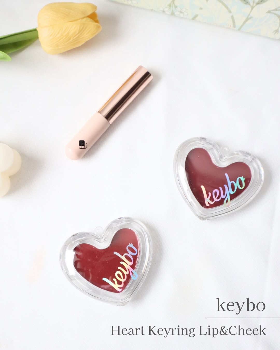 ハートキーリング リップ＆チーク/keybo/口紅を使ったクチコミ（1枚目）