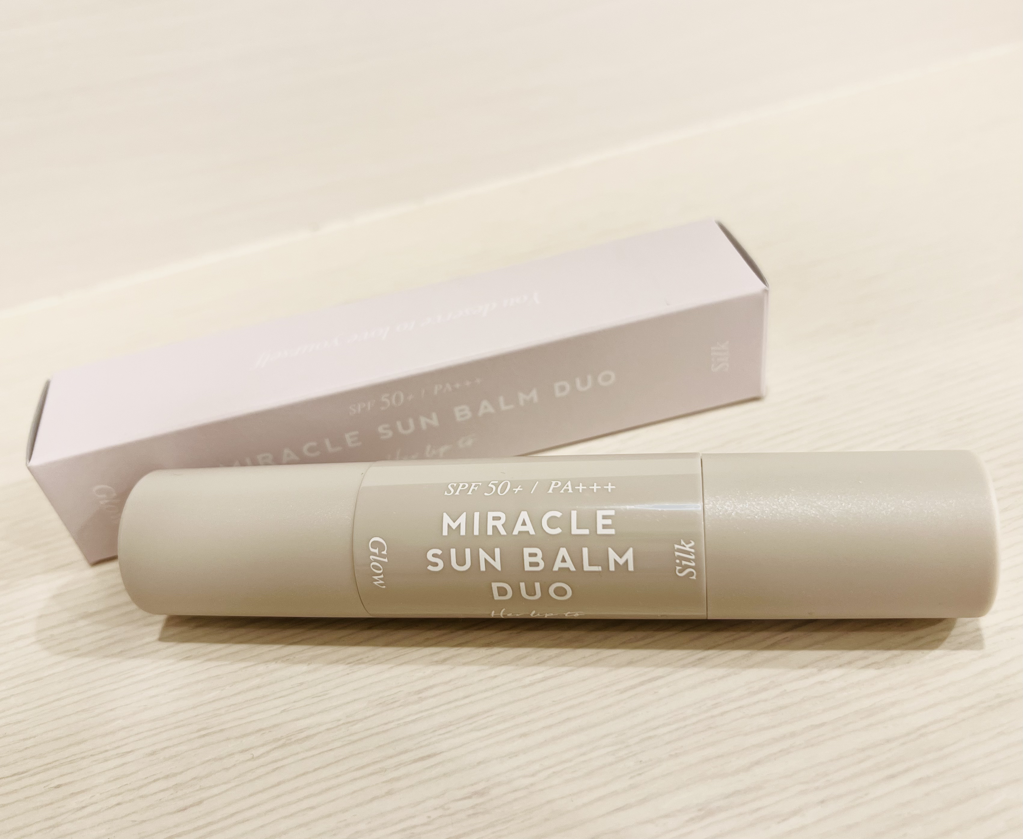 ミラクル サンバーム デュオ/Her lip to BEAUTY/日焼け止めスティックを使ったクチコミ（1枚目）