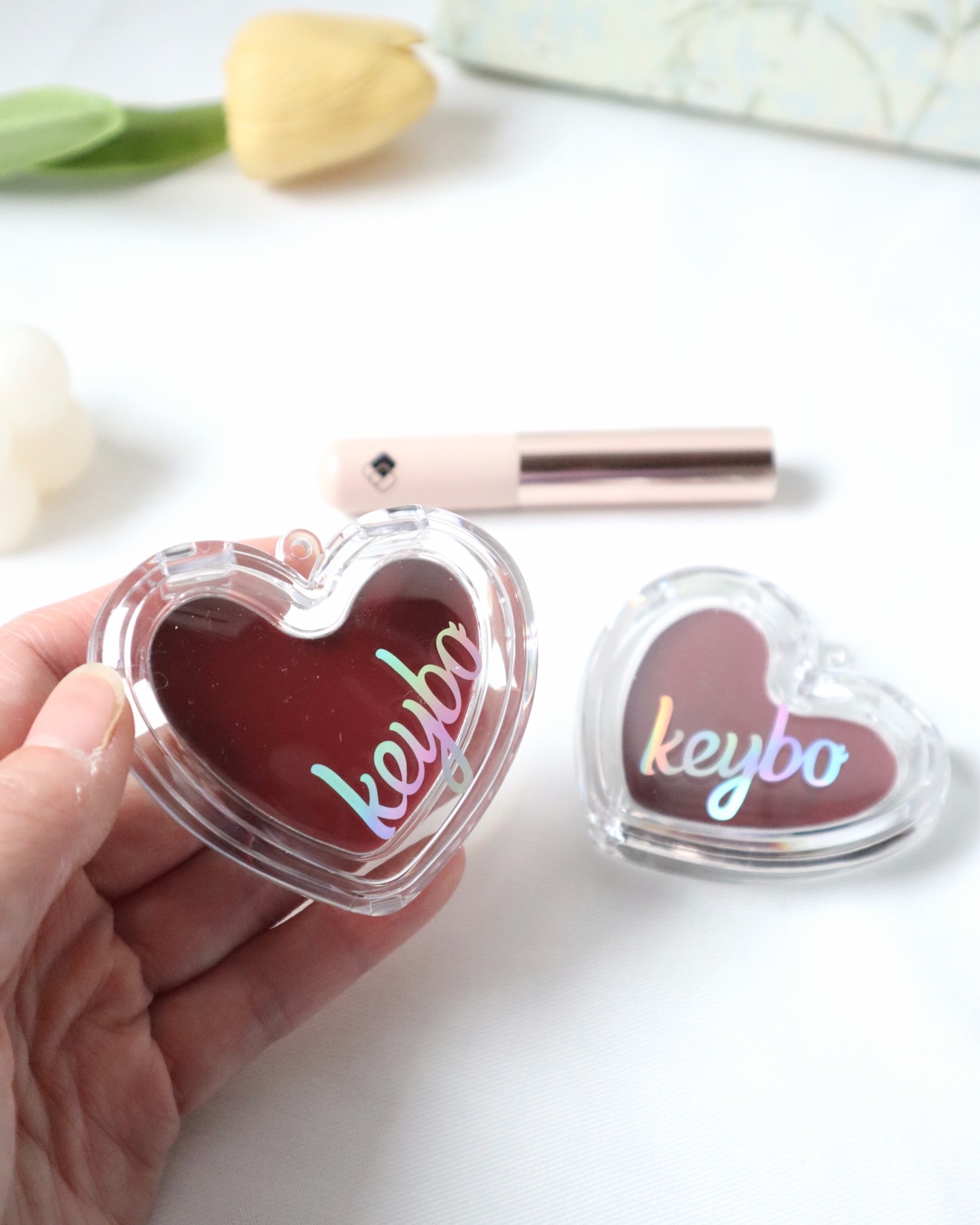 ハートキーリング リップ＆チーク/keybo/口紅を使ったクチコミ（3枚目）