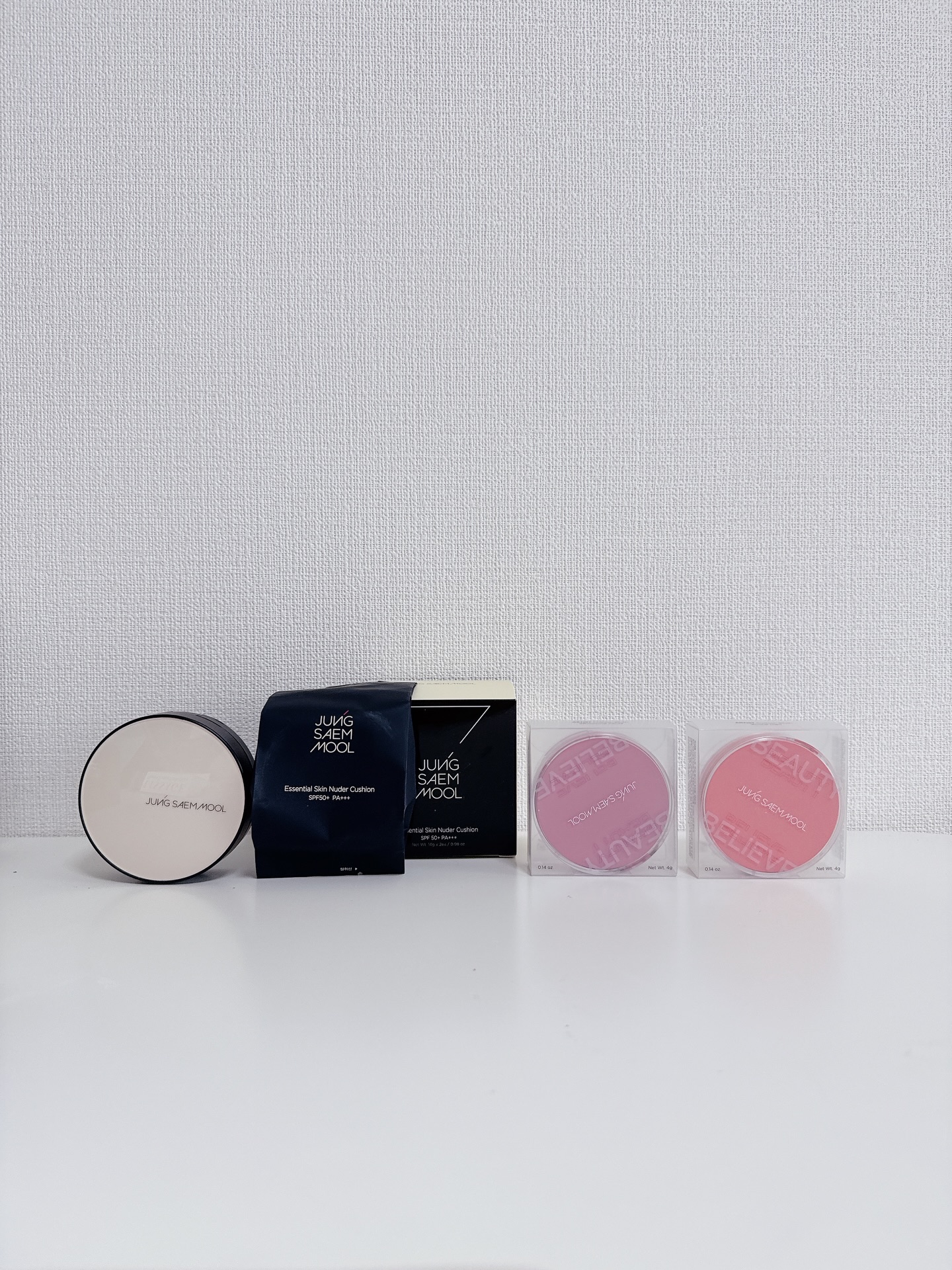 #PR @jsmbeauty_official_jp より頂きました
item▷#JUNGSAEMMOOL #エッセンシャルスキンヌーダークッション (SPF50+ / PA+++) #ピンクライト / #アーティストクッションブラッシュ 