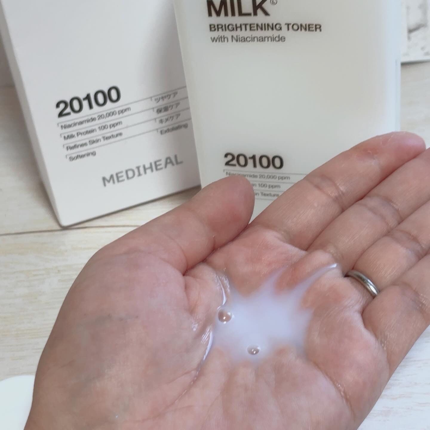 ミルクブライトニングトナー/MEDIHEAL/化粧水を使ったクチコミ（2枚目）