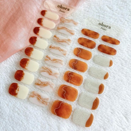 セミキュアジェルネイル(ハンド)/ohora/ネイルシールを使ったクチコミ(2枚目)