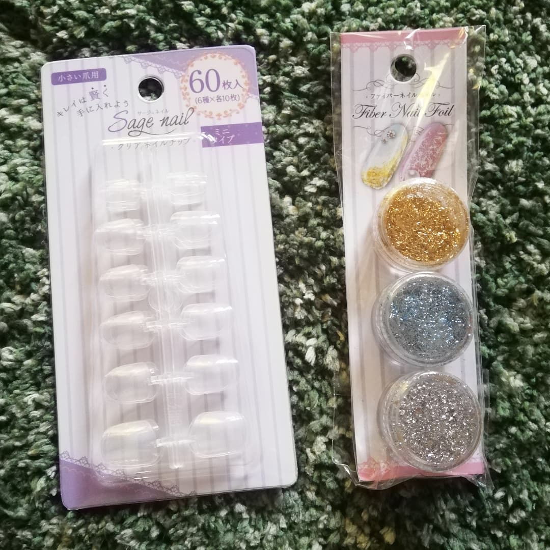 クリアネイルチップ/セリア/ネイルチップ・パーツを使ったクチコミ(1枚目)