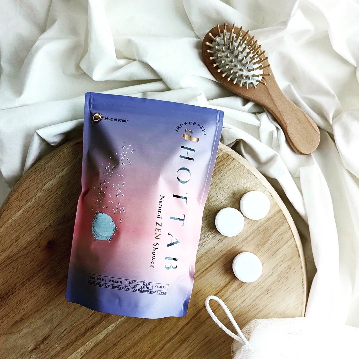 HOT TAB NATURAL ZEN SHOWER/HOT TAB/炭酸系入浴剤を使ったクチコミ（1枚目）