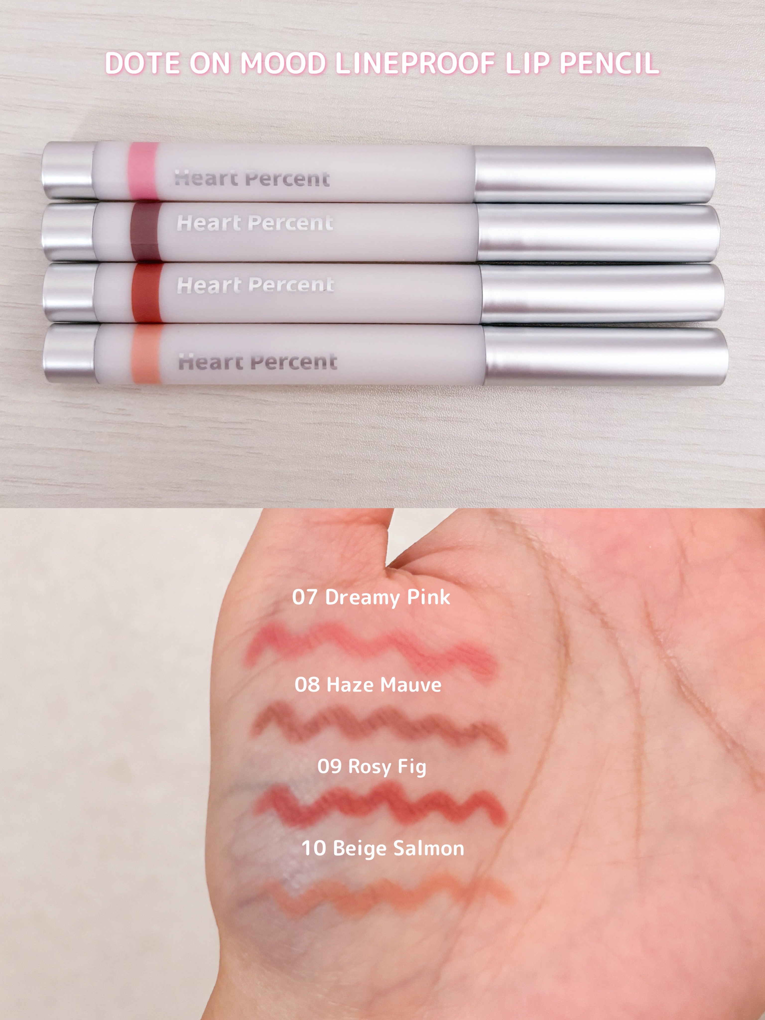 ドットオンムードワンウェイグロイティント/Heart Percent/リップティントを使ったクチコミ（3枚目）