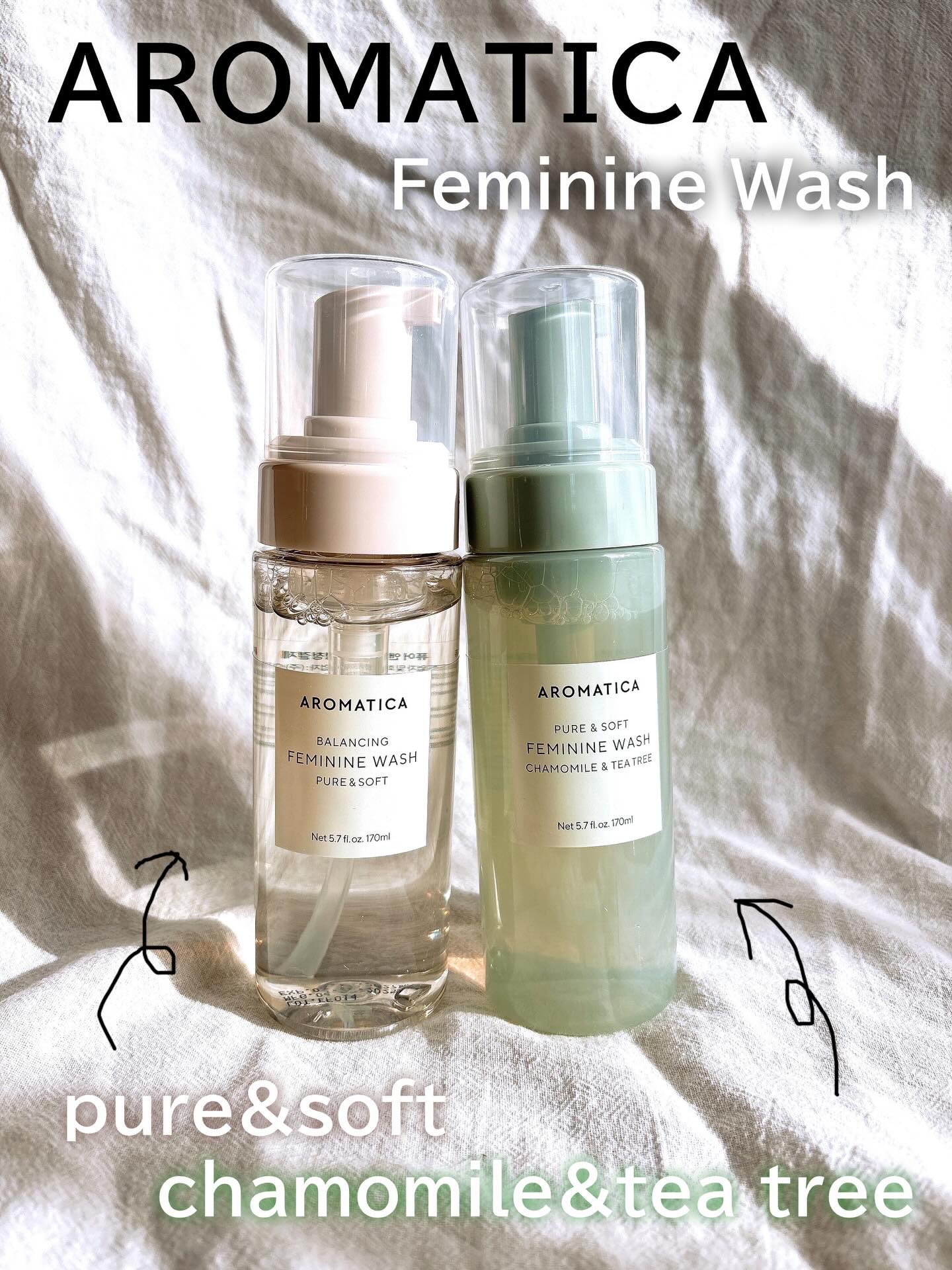 ピュア＆ソフトフェミニンウォッシュ /AROMATICA/デリケートゾーンケアを使ったクチコミ（1枚目）