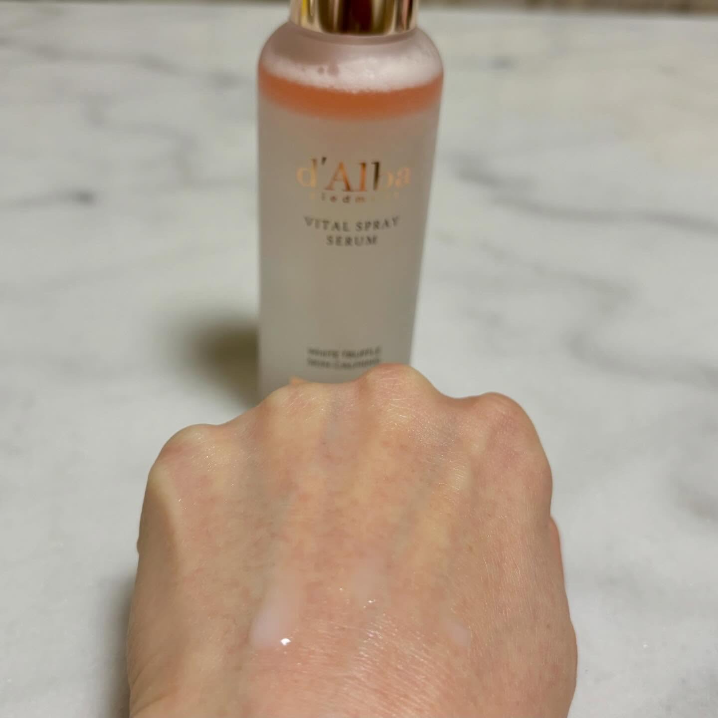 ダルバ ホワイトトリュフバイタルスプレーセラム/ダルバ/ミスト状化粧水を使ったクチコミ（2枚目）