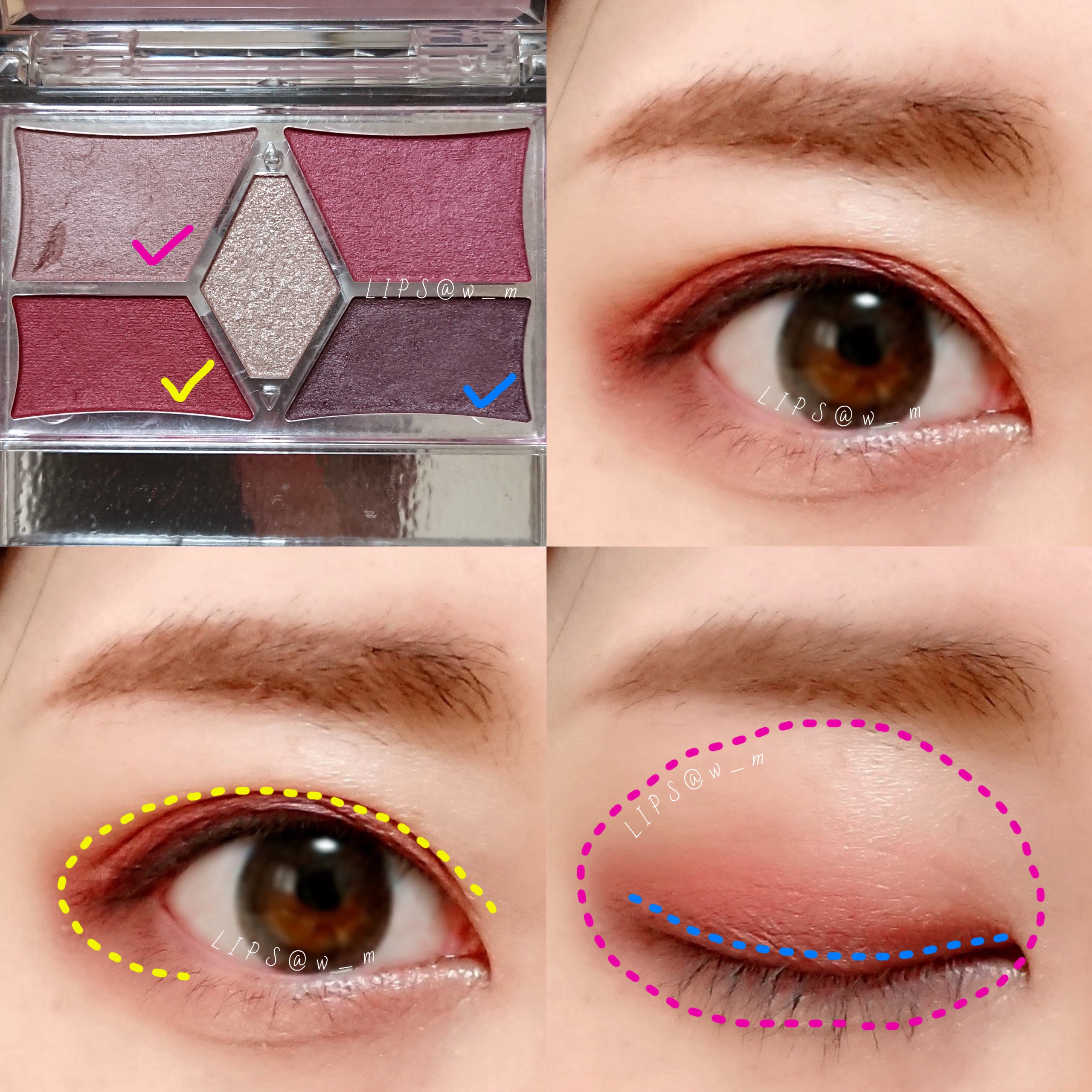 【旧品】パーフェクトスタイリストアイズ No.14 アンティークルビー/キャンメイク/アイシャドウパレットを使ったクチコミ（3枚目）