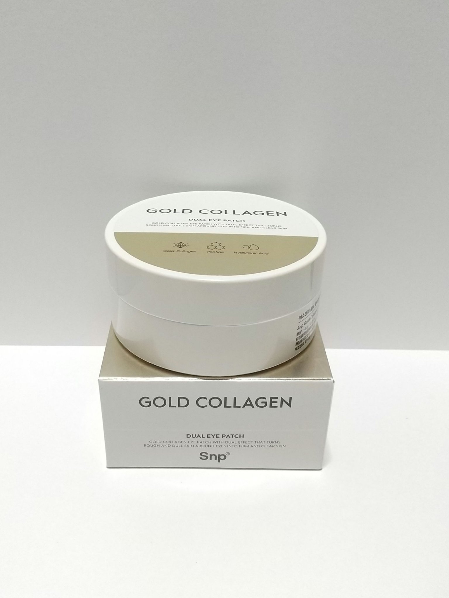 ⭐️⭐️⭐️⭐️⭐️
大好きアイパッチ💕

SNP
ゴールド コラーゲン デュアル アイパッチ

個人的殿堂入りアイパッチ👑
「もうこれだけ買い続けてればいいや」ってところに到達してます

形は勾玉タイプ
シリコンハイドロゲル製
匂いは