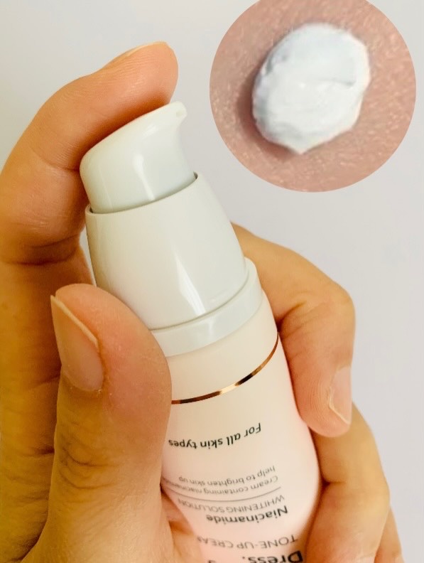 ホワイトニングドレストーンアップクリーム/COSNORI/化粧下地を使ったクチコミ（3枚目）