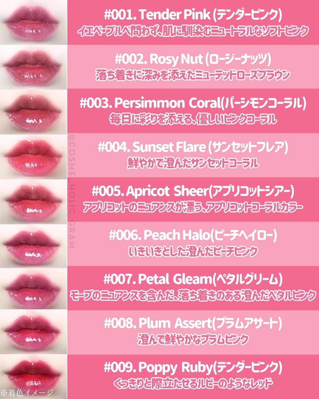 シャインロックリップティント/nonoer/リップティントを使ったクチコミ（3枚目）