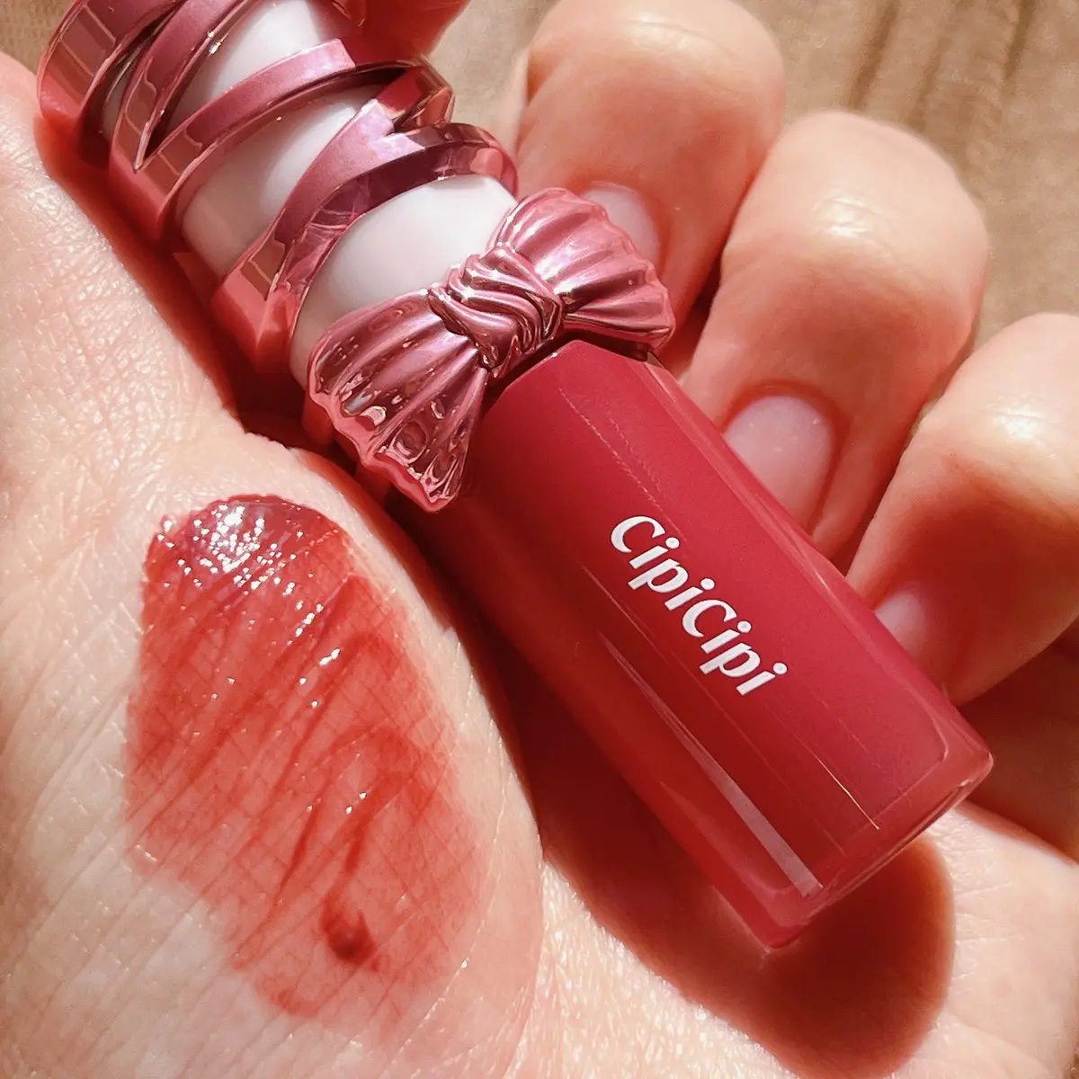 シピシピ　デューイフィルムティント　R/CipiCipi/リップティントを使ったクチコミ（2枚目）