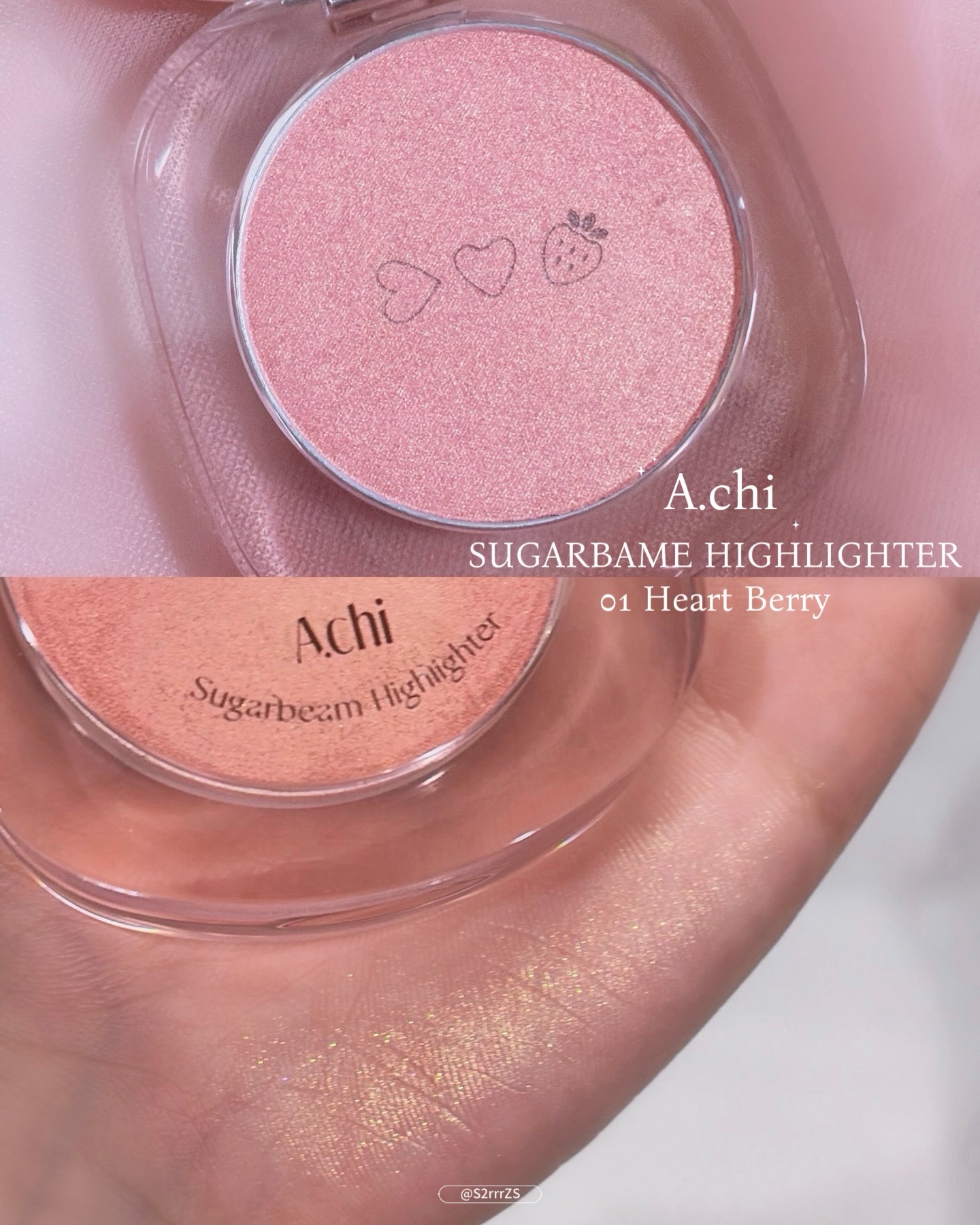 シュガービームハイライター/A.chi/パウダーハイライトを使ったクチコミ（2枚目）