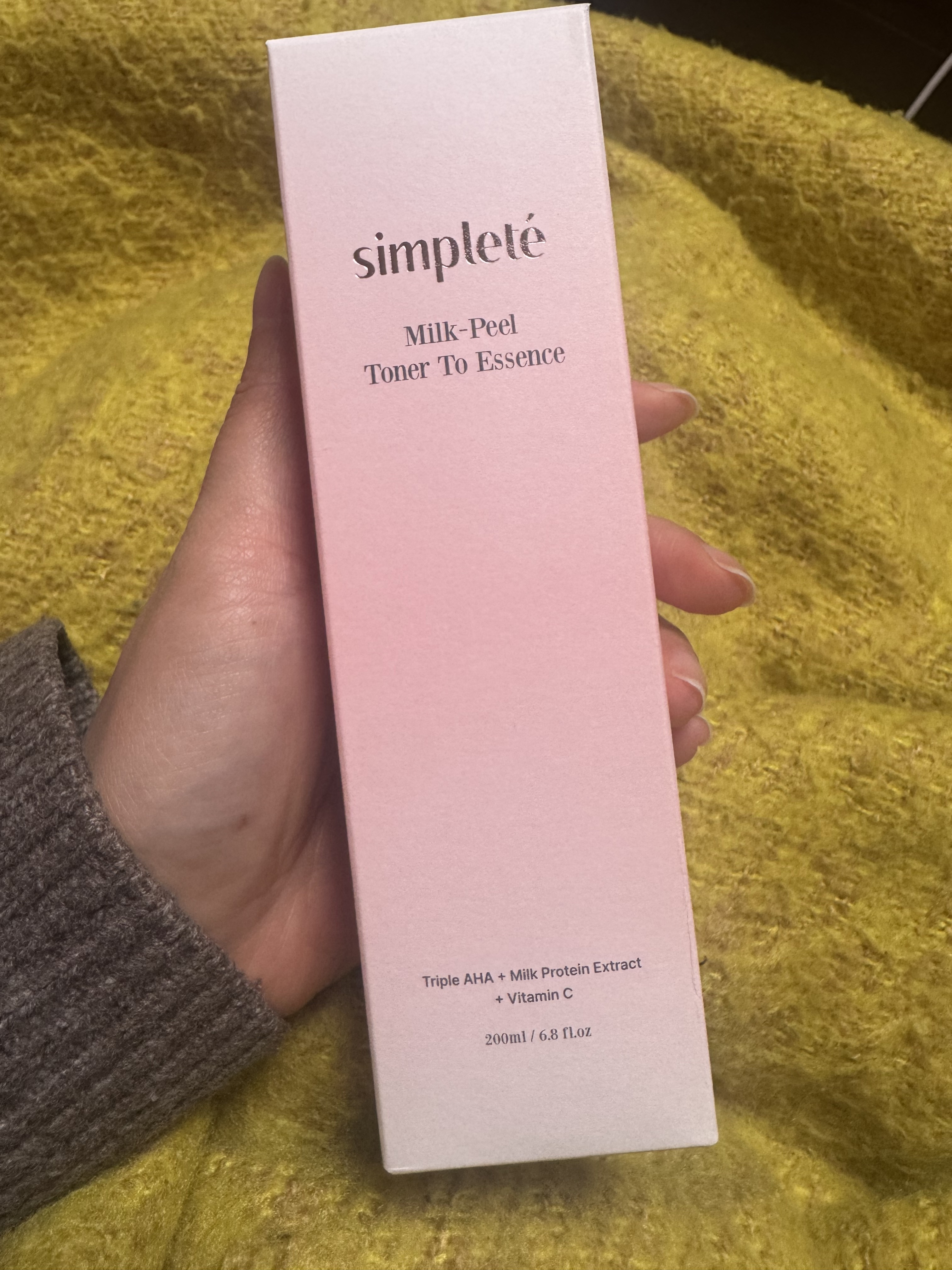 ミルクピールトナー/Simplete/拭き取り化粧水を使ったクチコミ（1枚目）