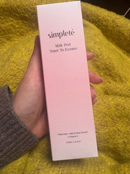 ミルクピールトナー/Simplete/拭き取り化粧水を使ったクチコミ(1枚目)