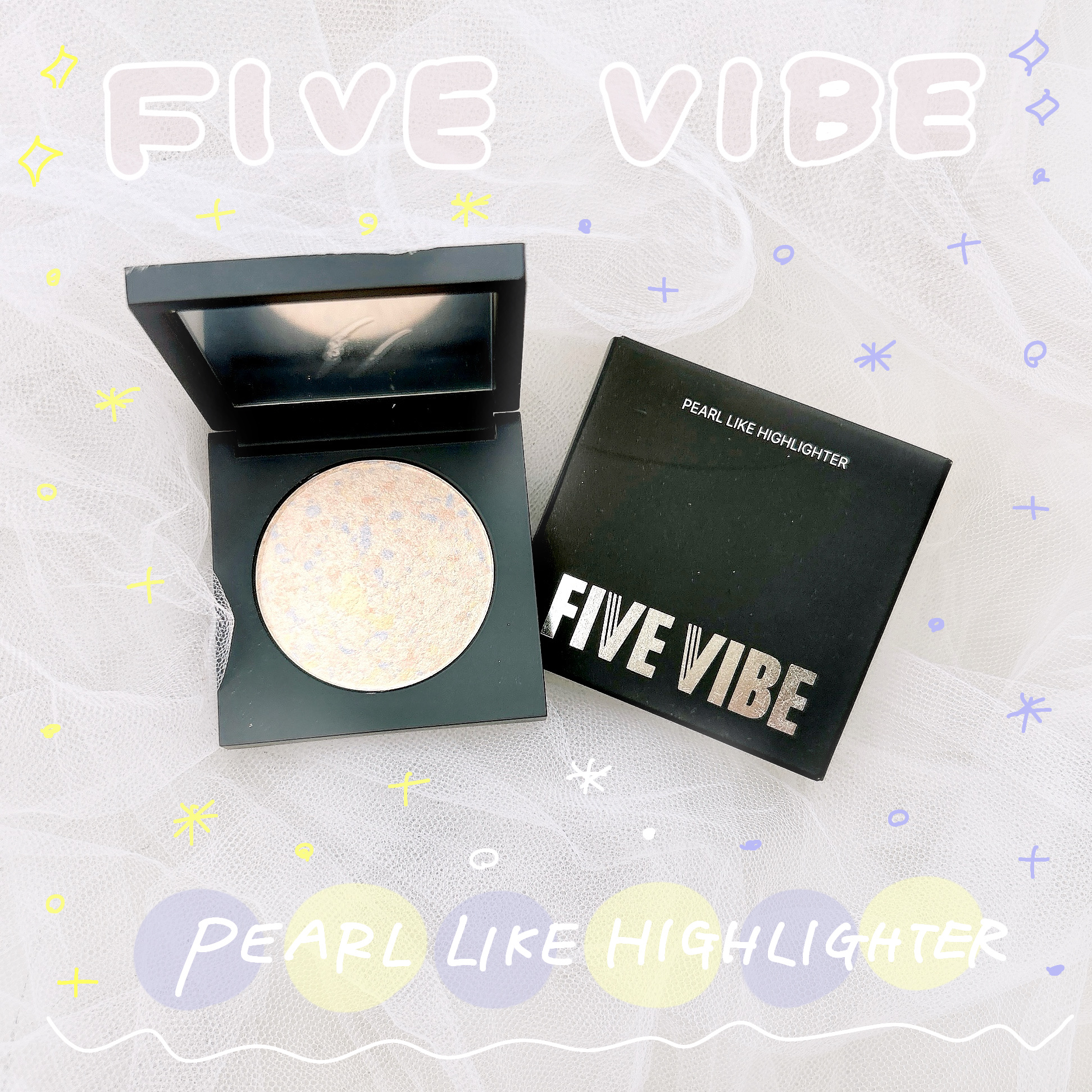 パールライクハイライター/FIVE VIBE/パウダーハイライトを使ったクチコミ（1枚目）