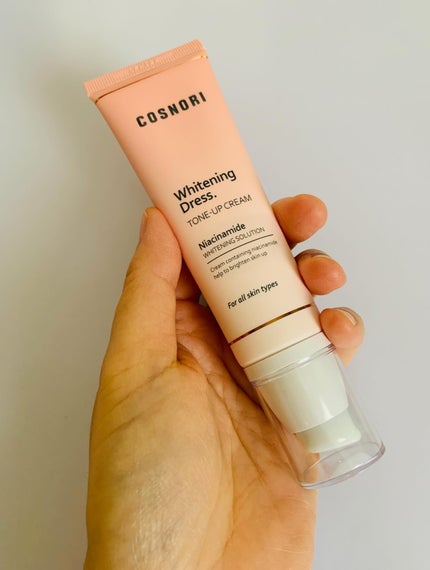 ホワイトニングドレストーンアップクリーム/COSNORI/化粧下地を使ったクチコミ(5枚目)