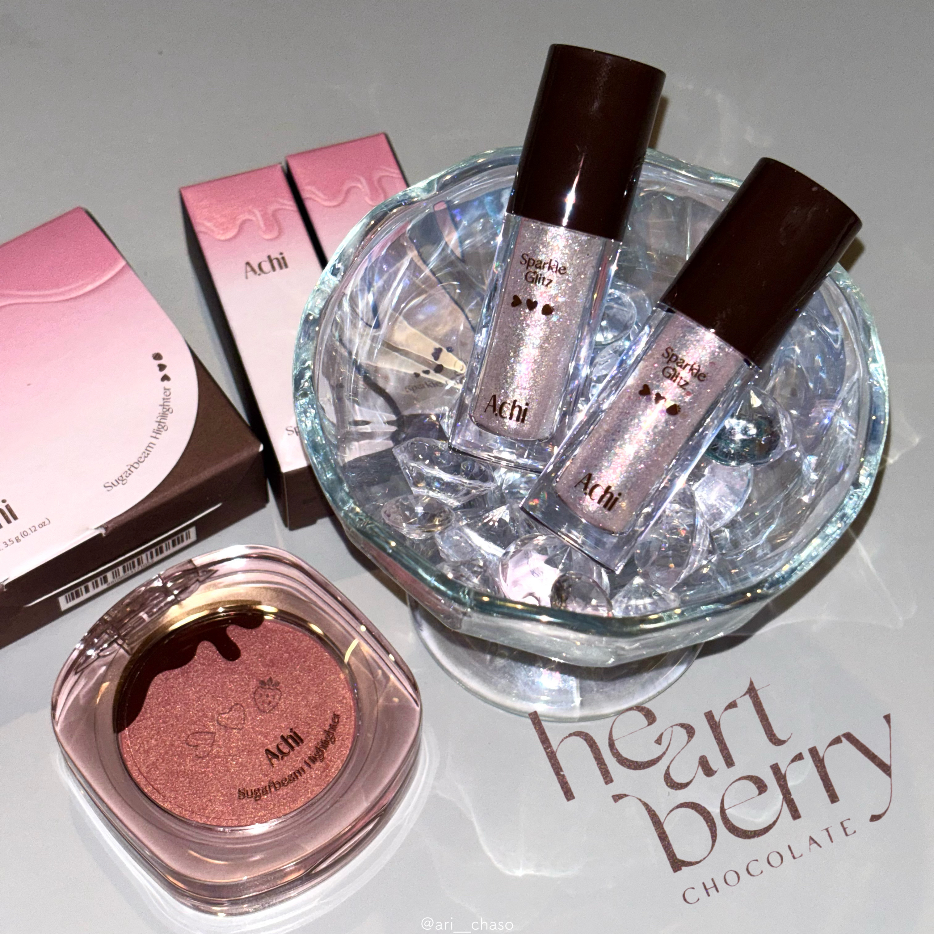 シュガービームハイライター/A.chi/パウダーハイライトを使ったクチコミ（1枚目）