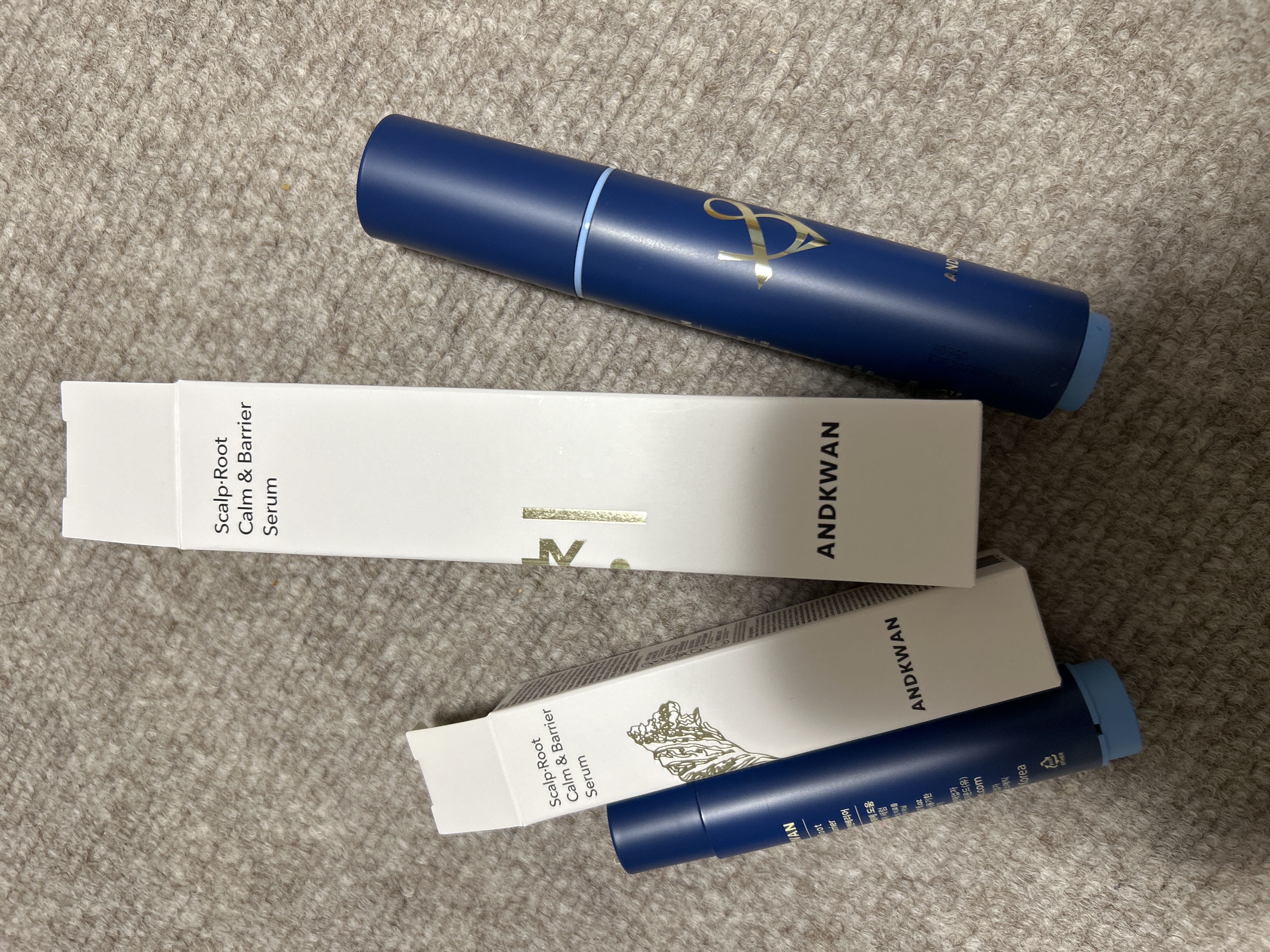 Scalp Root Calm & Barrier（コンブ一体型＋リフィル セット）/ANDKWAN/スカルプブラシを使ったクチコミ（1枚目）