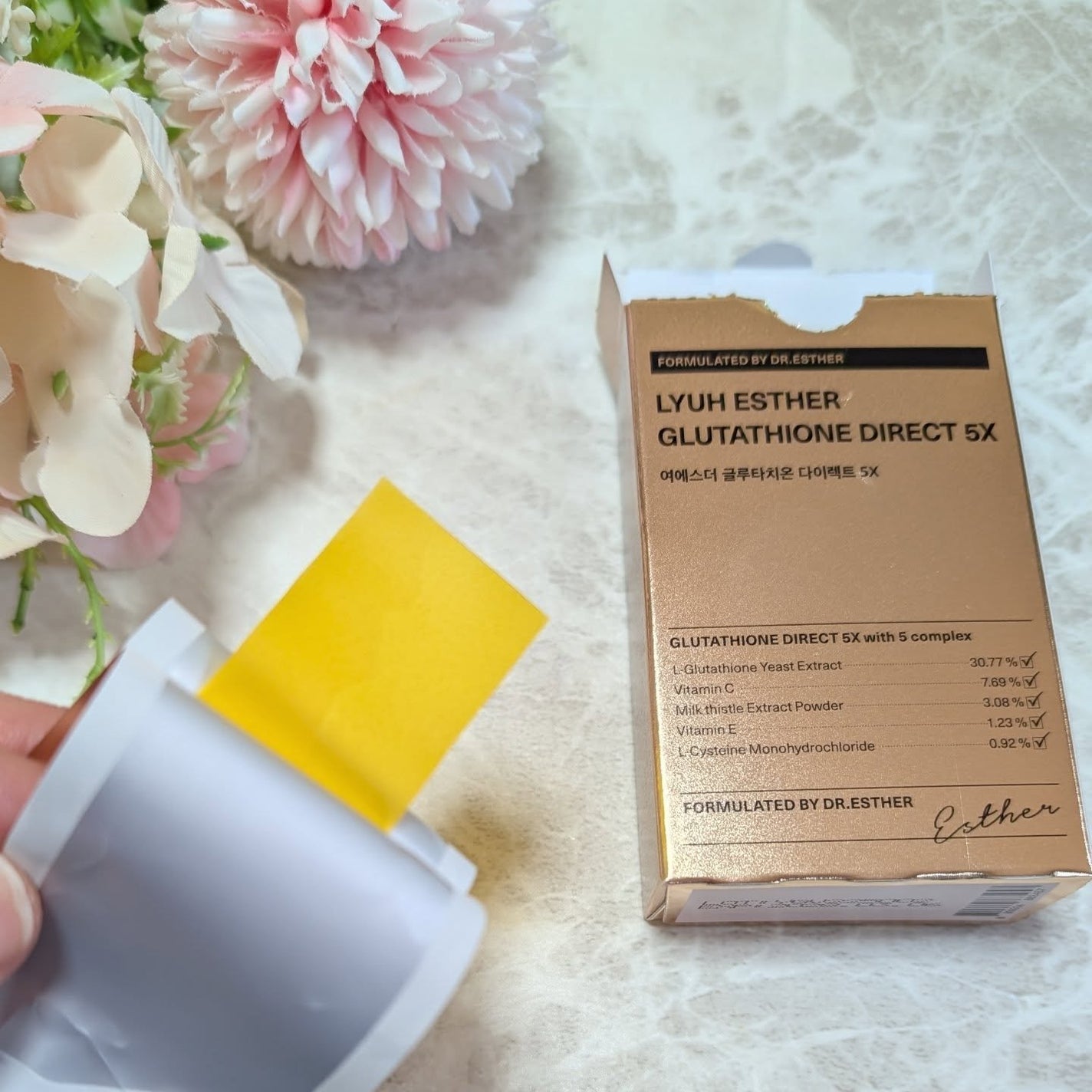 ヨエスターグルタチオンダイレクト5X/ESTHER FORMULA/美容サプリメントを使ったクチコミ(4枚目)