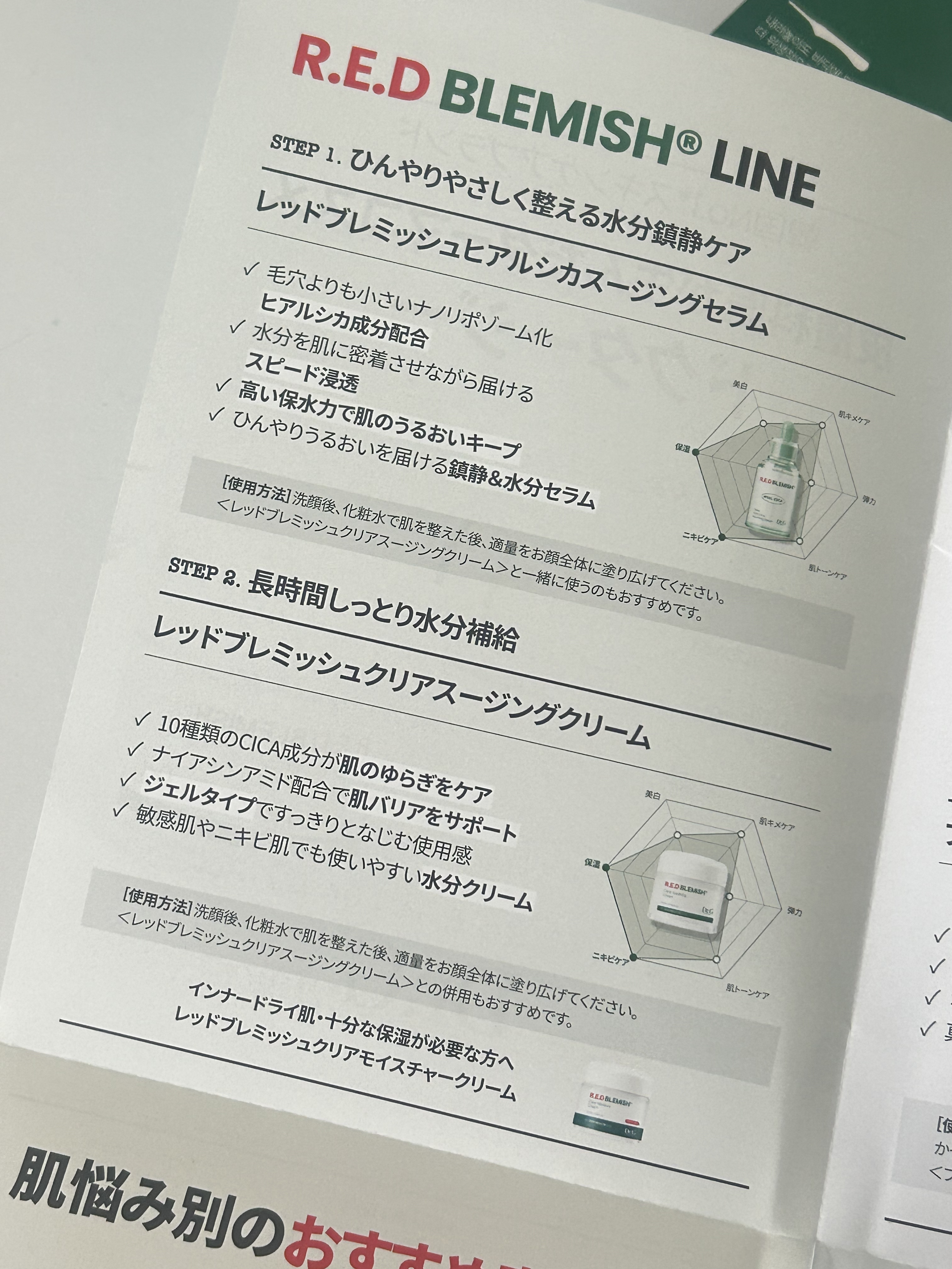 レッドブレミッシュ クリアスージングクリーム/Dr.G/フェイスクリームを使ったクチコミ（2枚目）