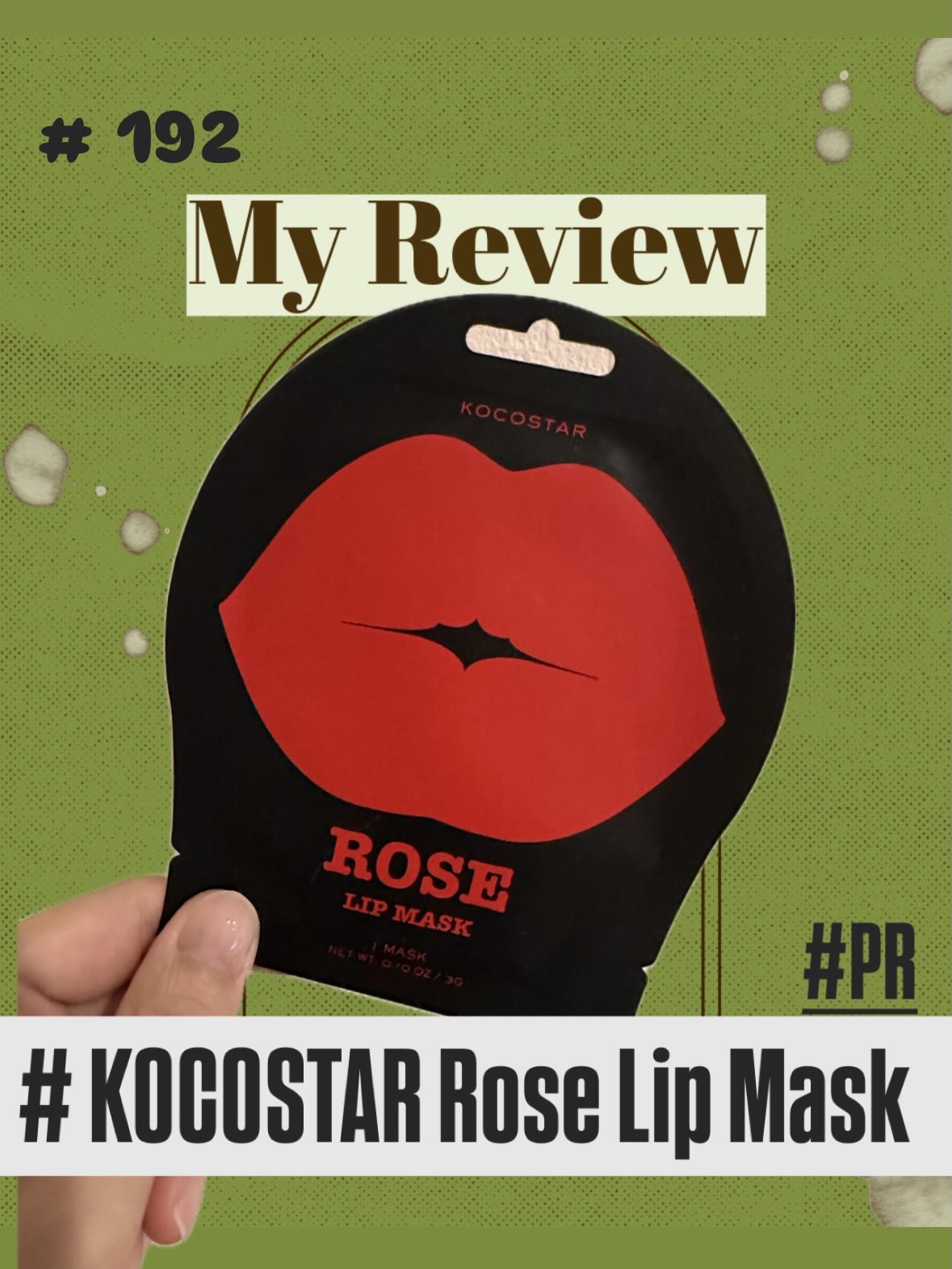 リップマスク ローズ/KOCOSTAR(ココスター)/シートマスク・パックを使ったクチコミ（1枚目）