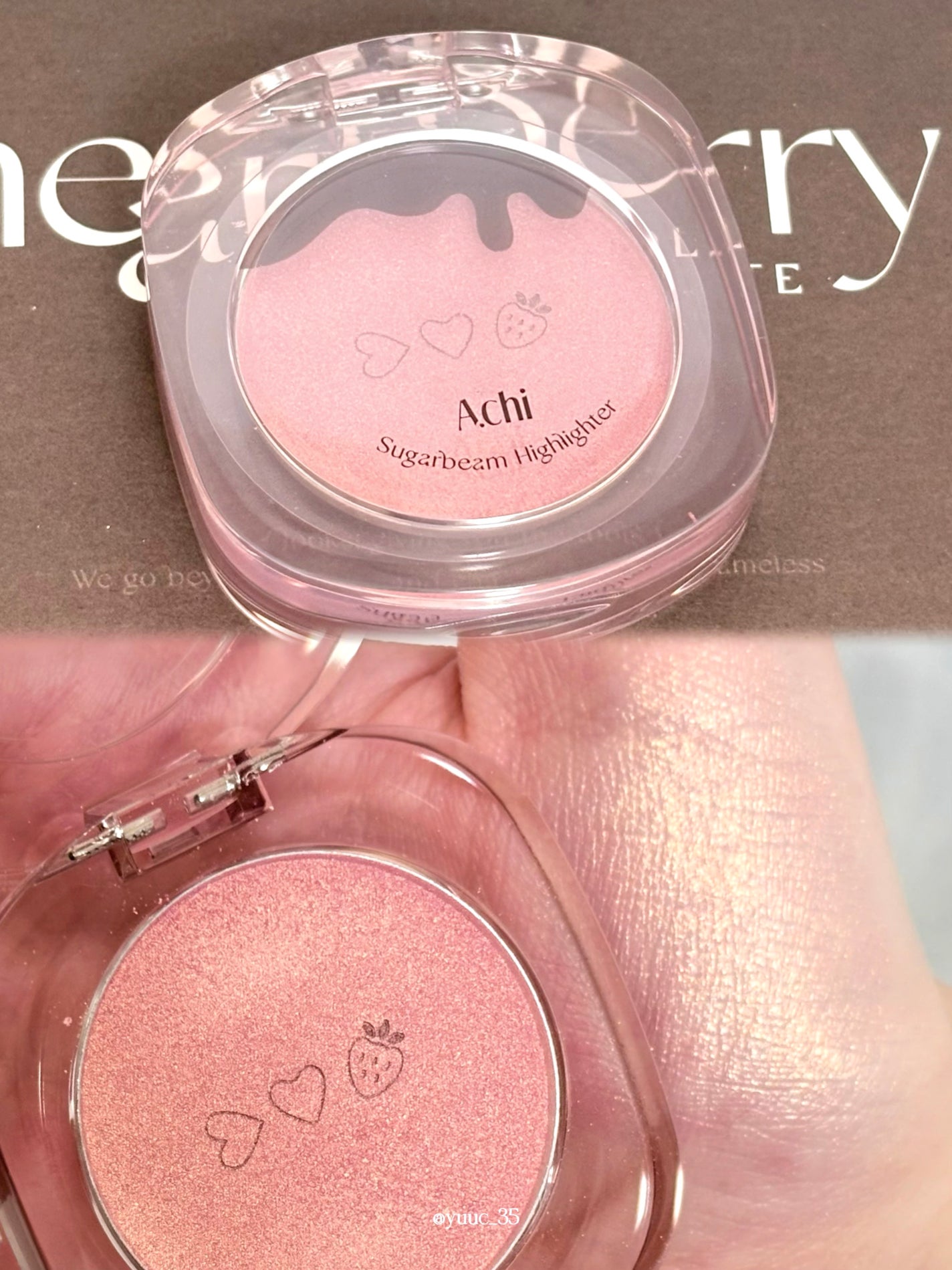 シュガービームハイライター/A.chi/パウダーハイライトを使ったクチコミ(1枚目)