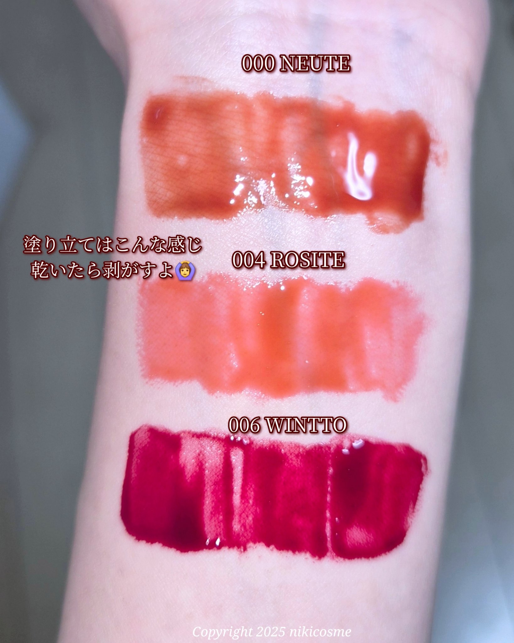 リップティーク 006 ウィント/oiad/口紅を使ったクチコミ（3枚目）